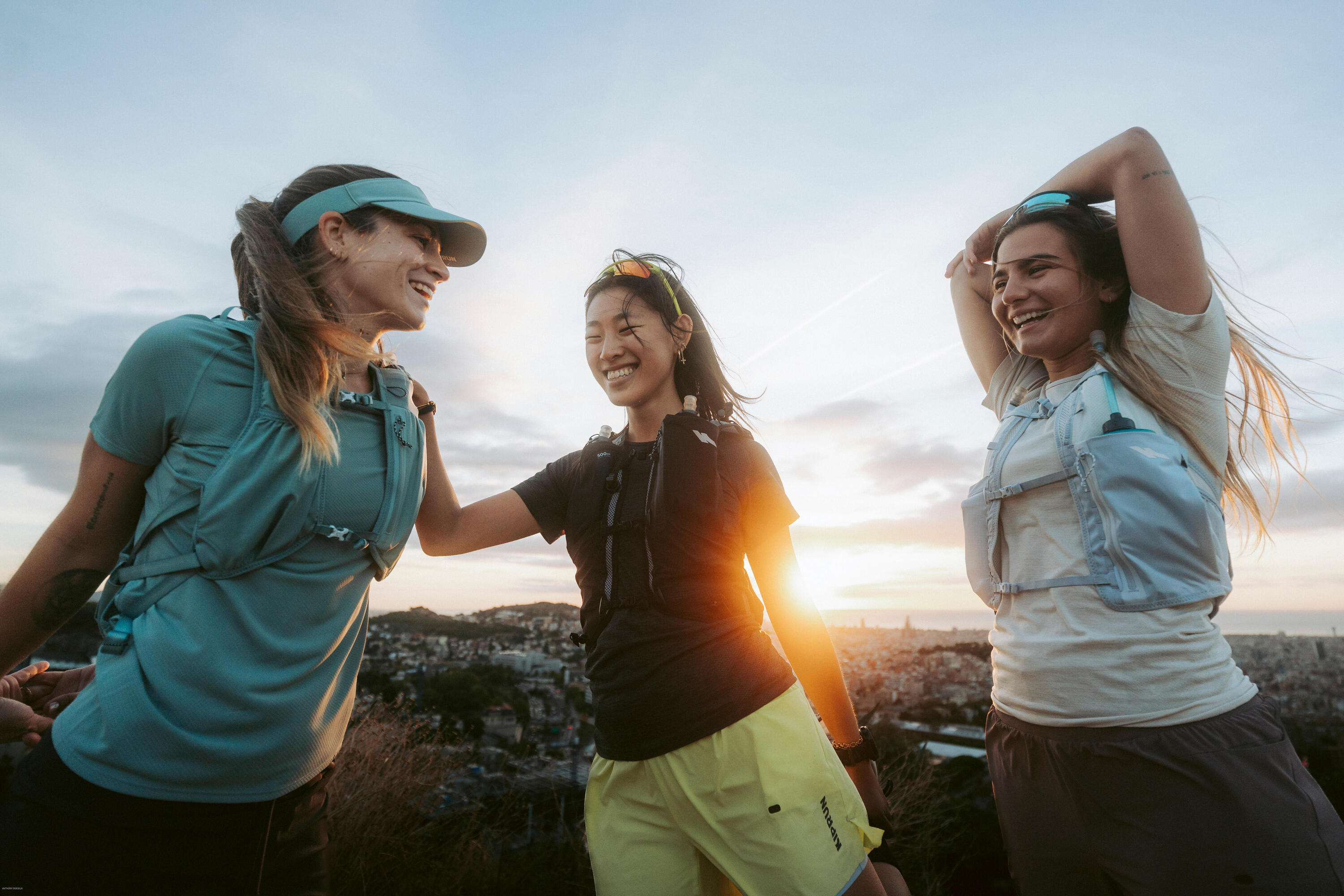 Sac trail de course 5 L avec poche à eau 1 L, vert 13/14