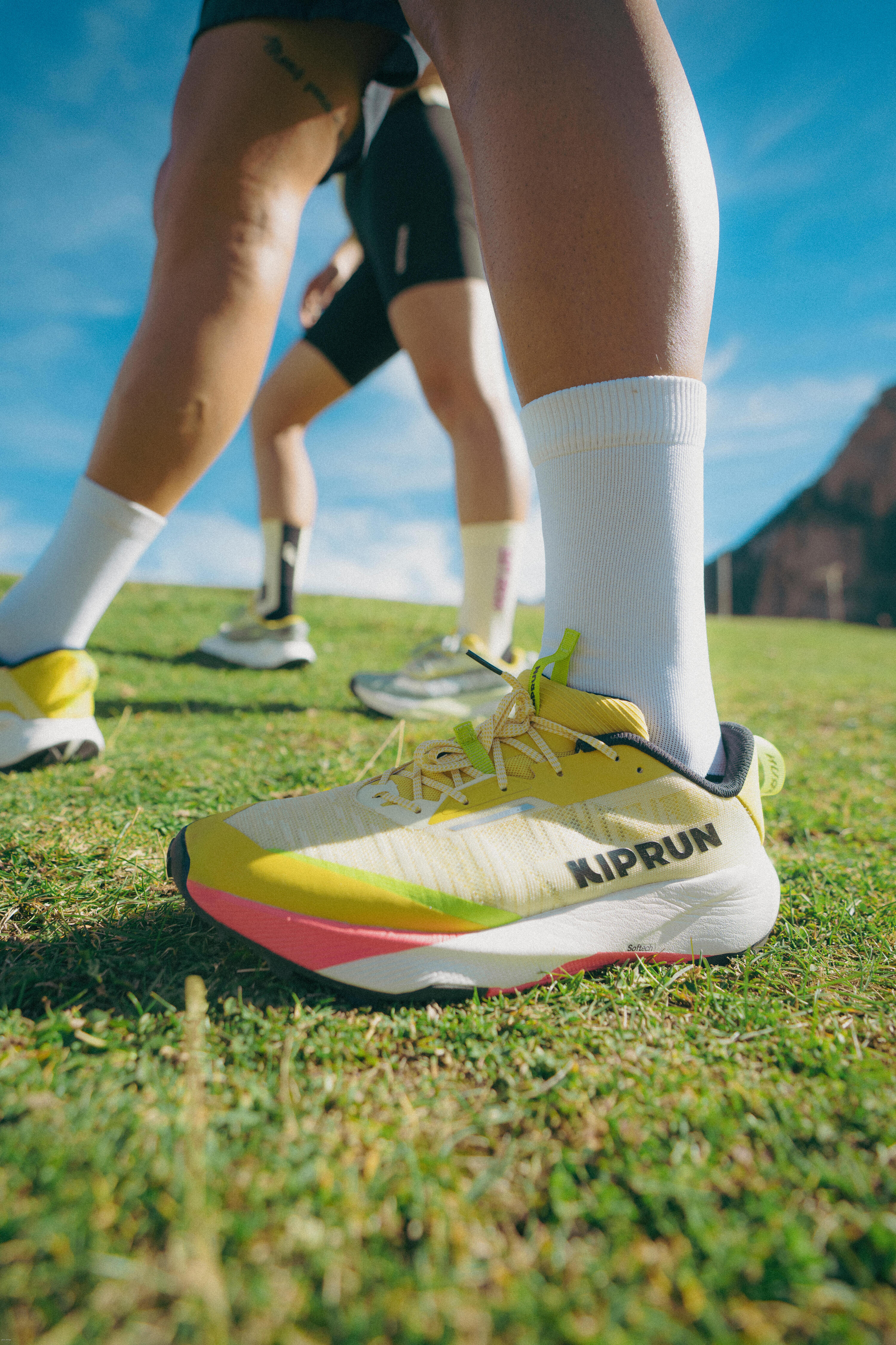 Chaussures de running trail homme, Kiprun kipsummit, jaune 12/15