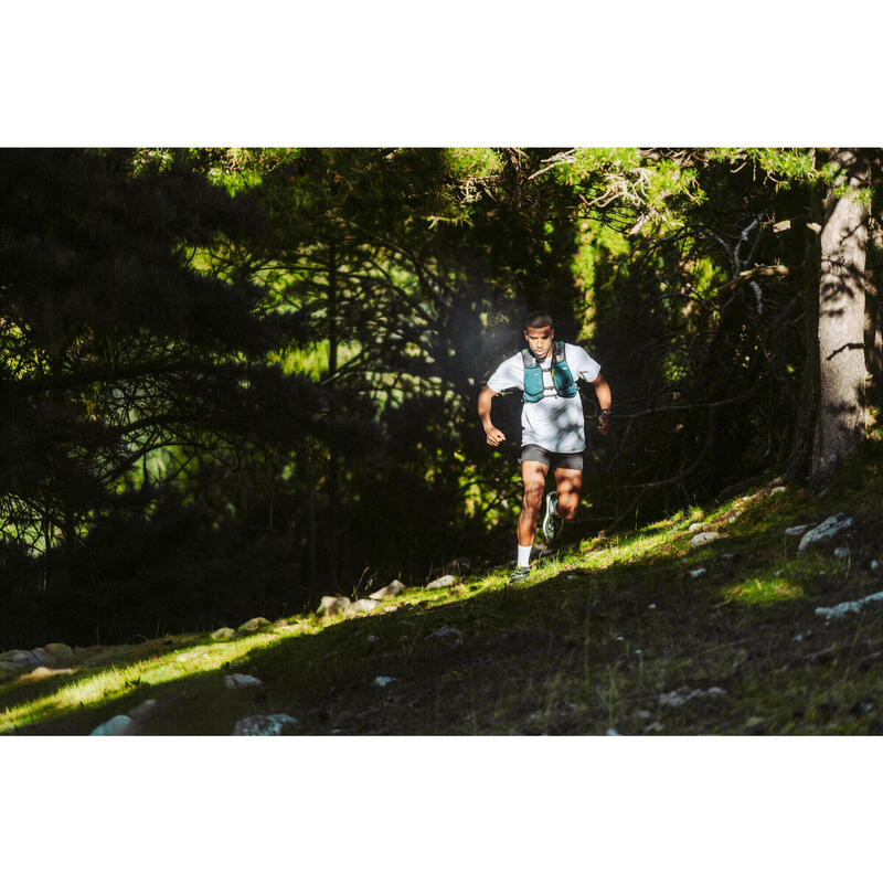 Tricou de trail Kiprun Run 500 Alb Bărbați