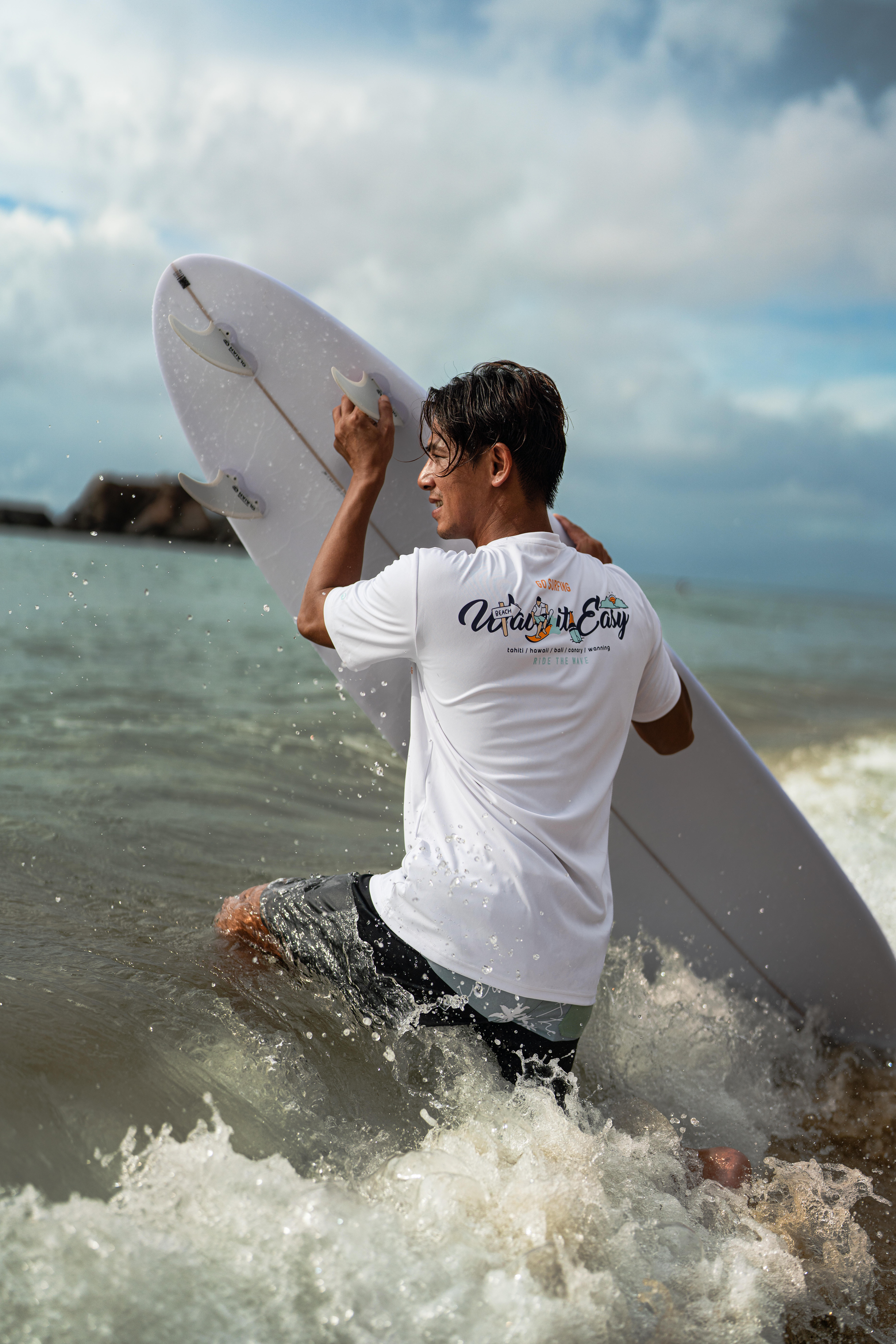 OLAIAN (オライアン) サーフィン Tシャツ 水中用 UVカット GO SURF