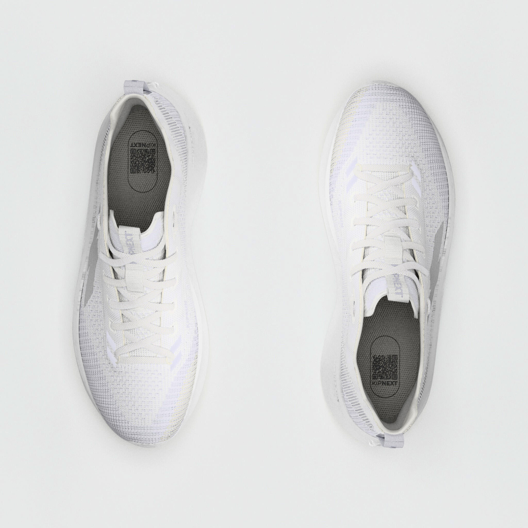 Chaussures de Running Femme - Kiprun Kipnext blanches sans teinture 6/7