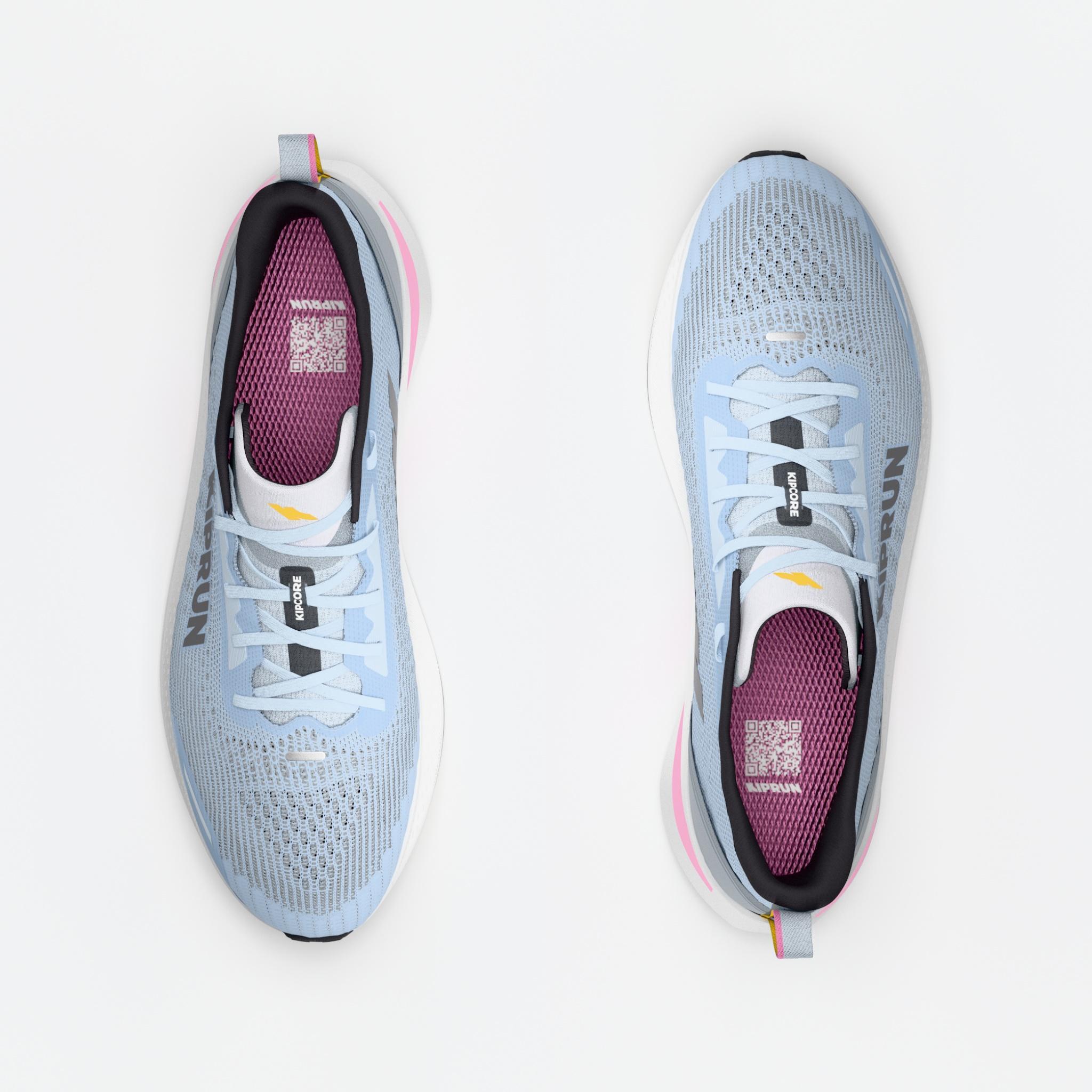 Scarpe running donna KIPCORE celeste-rosa 6/7