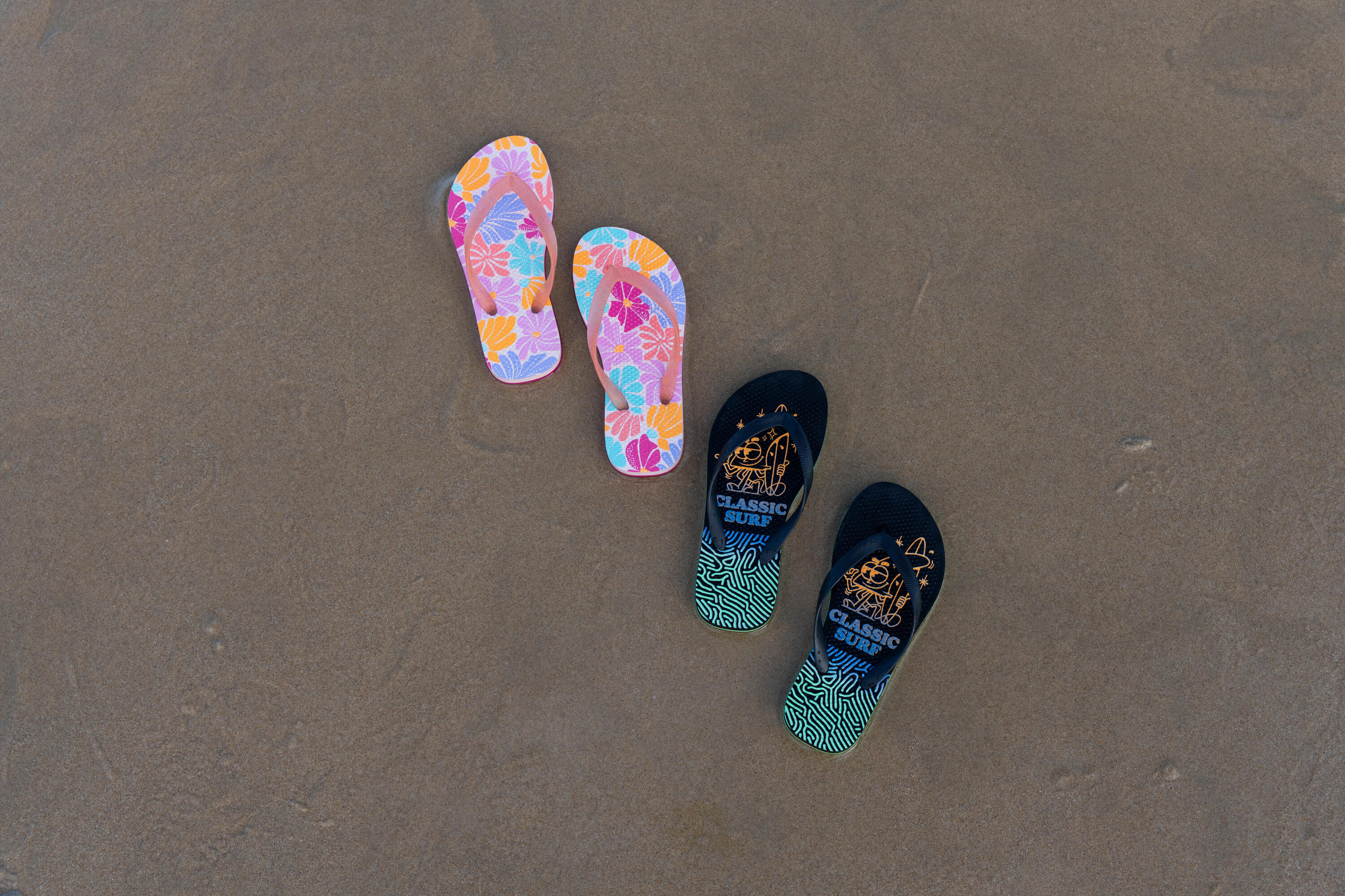 Kinder-Flip-Flops 500 Flowy rosa 8/8