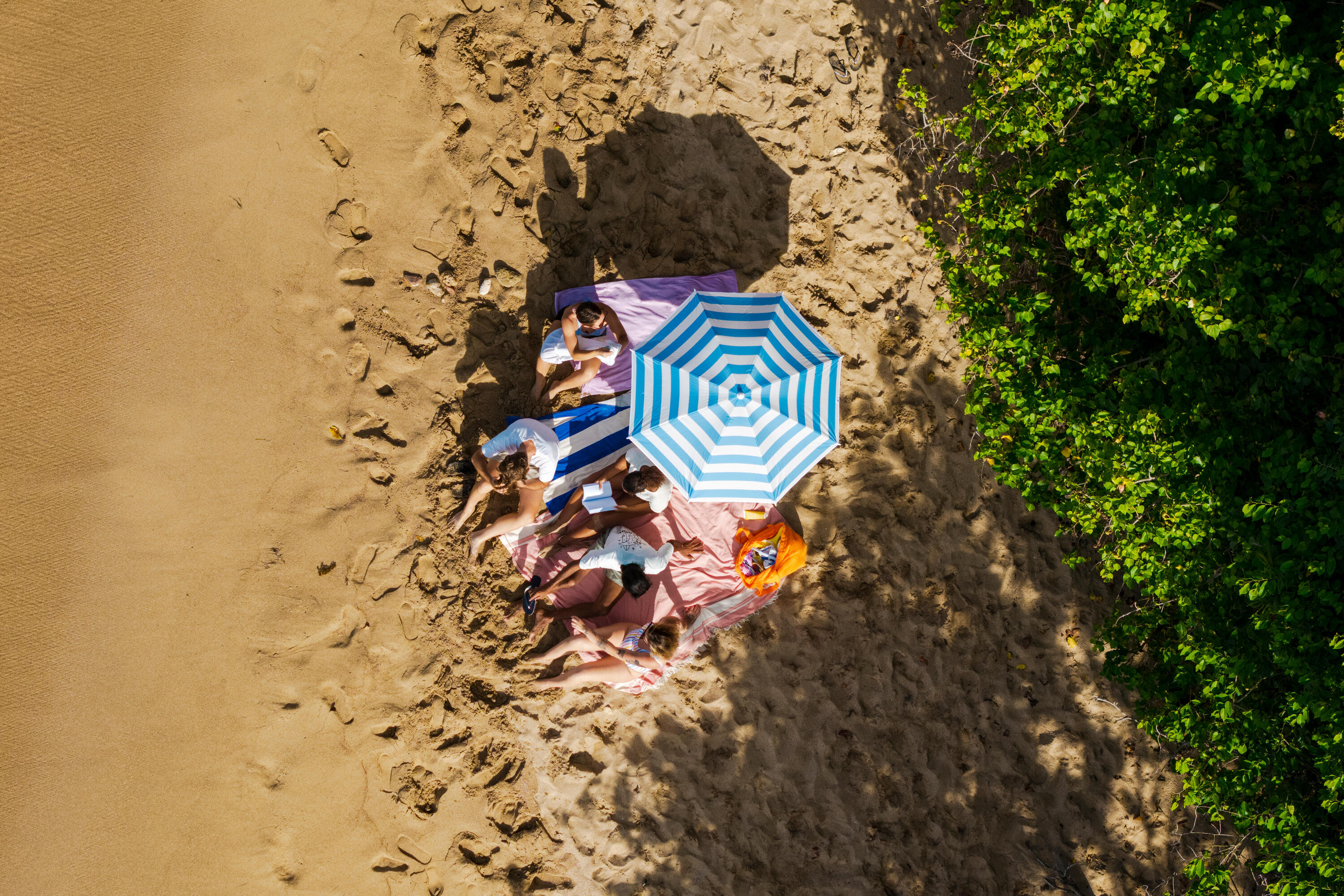 Parasol de plage FPRUV 50+ 2 places, Paruv 160 14/14