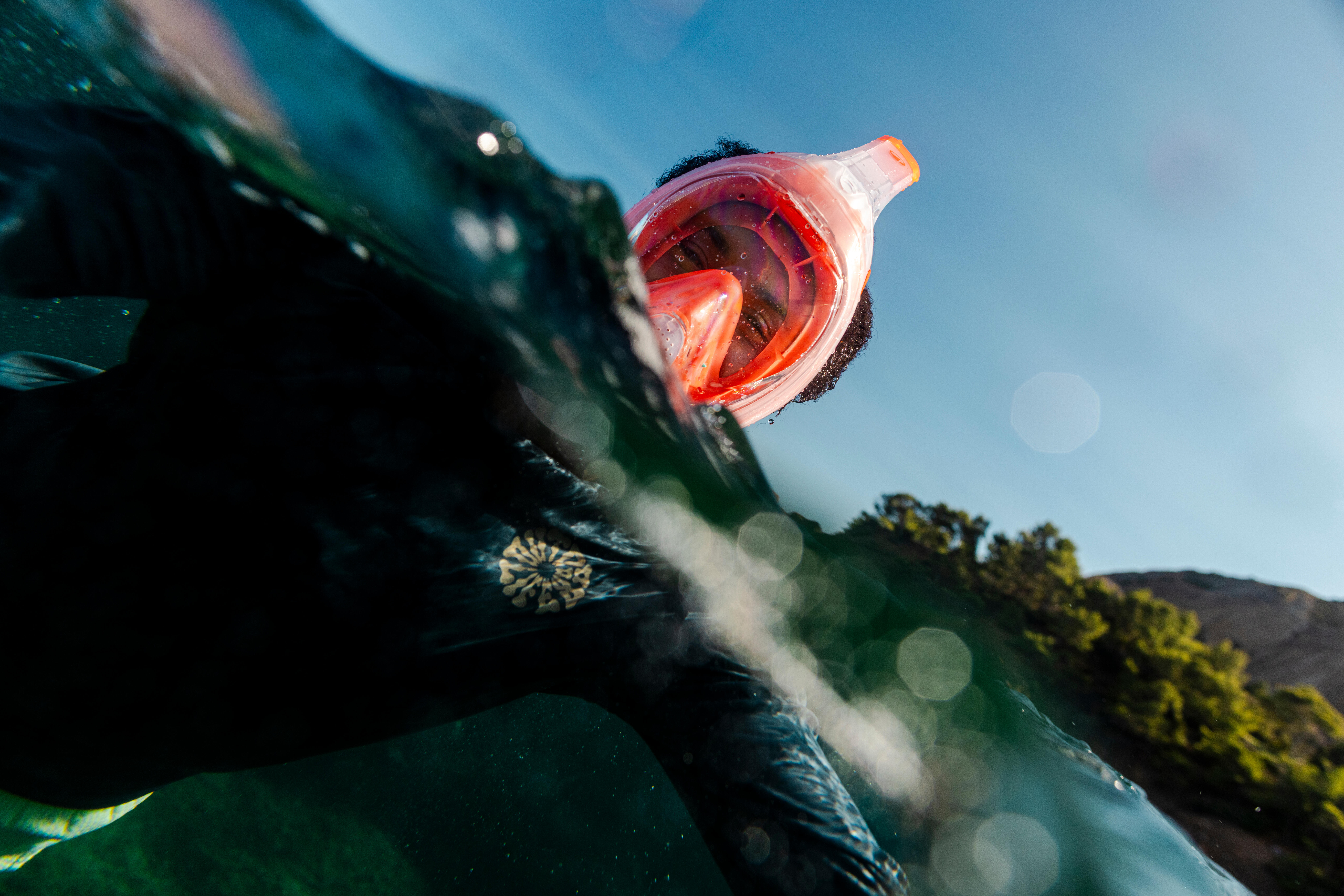 Masque de plongée avec tuba + valve acoustique, Easybreath+ - DECATHLON