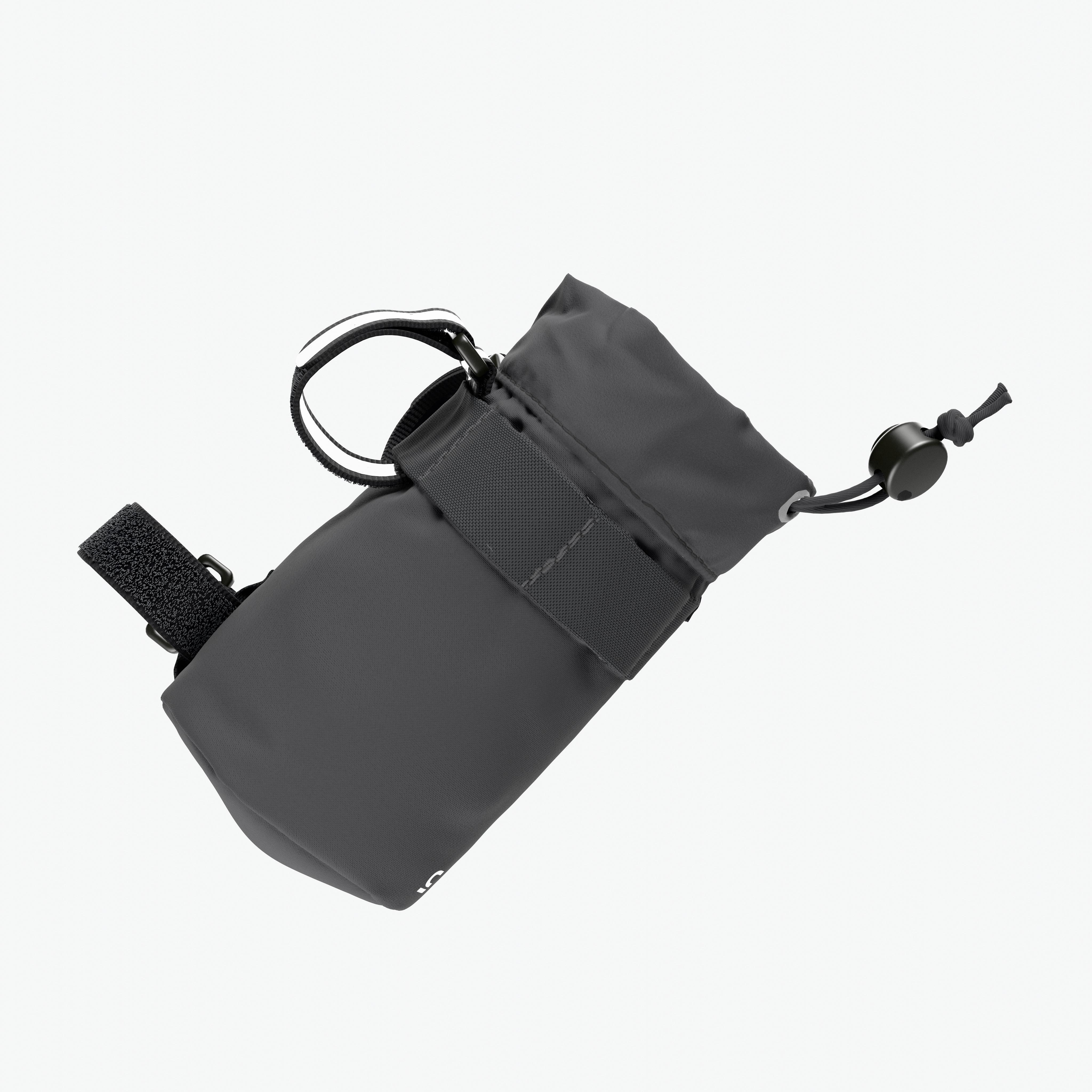 Fabric handlebar bottle cage.