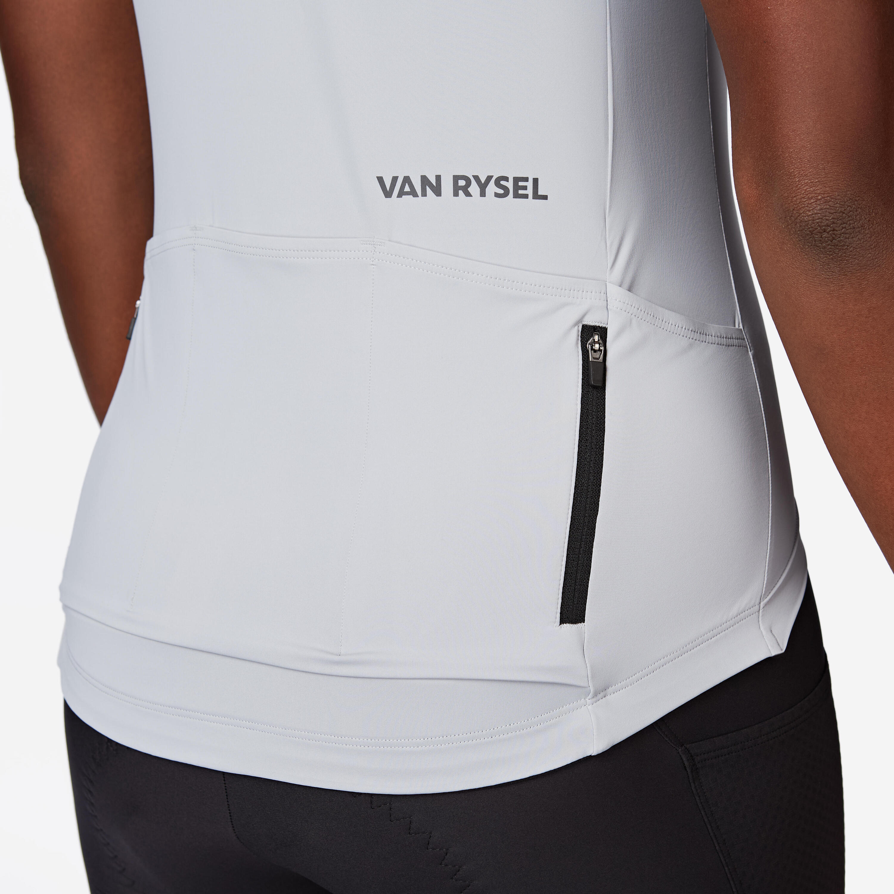 Maillot de vélo de route à manches courtes ajusté femme, EDR 2 4/8