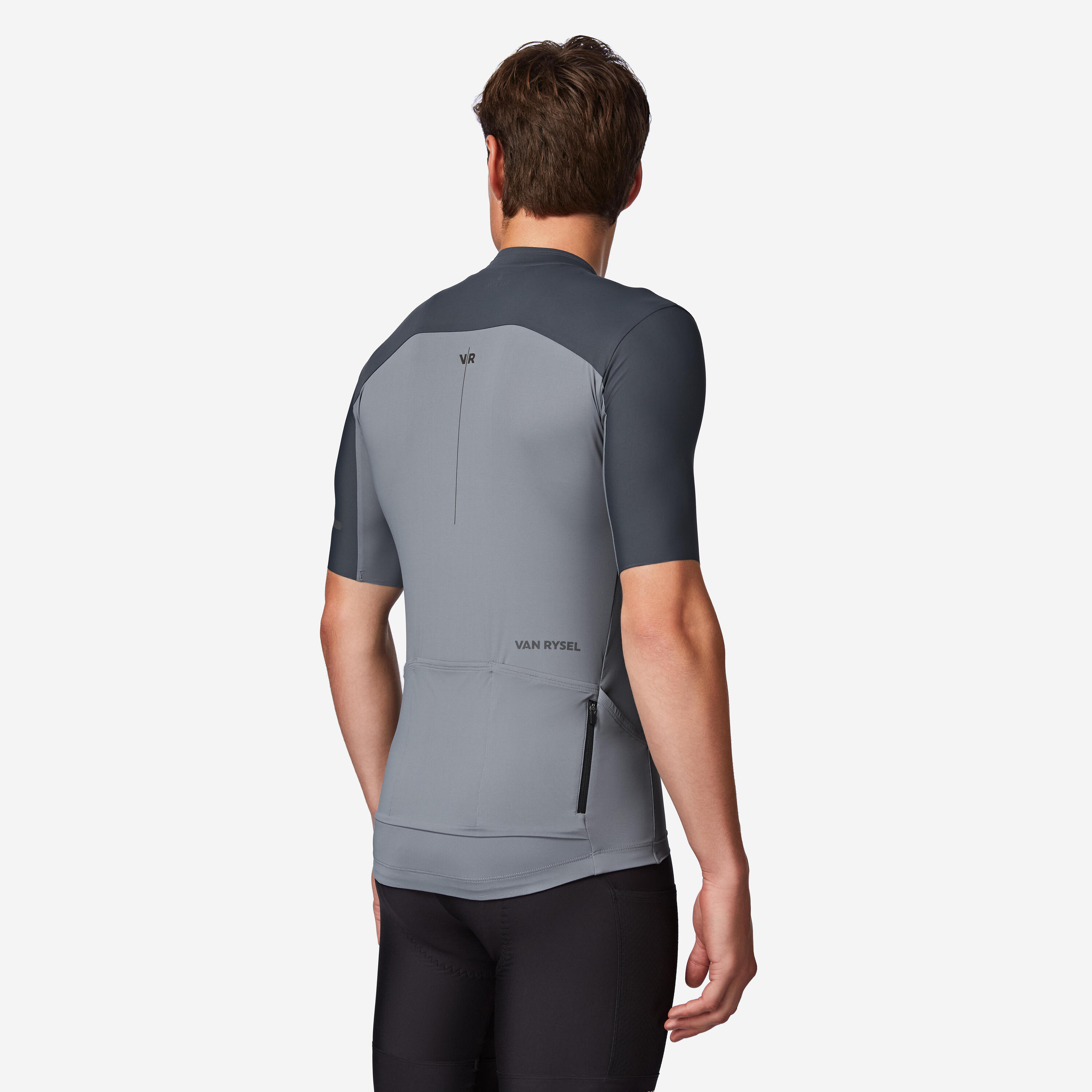 Maillot de vélo de route à manches courtes ajusté homme, EDR 2 2/7