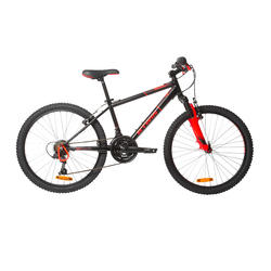 VTT ENFANT 24 POUCES ROCKRIDER 500 NOIR/ORANGE