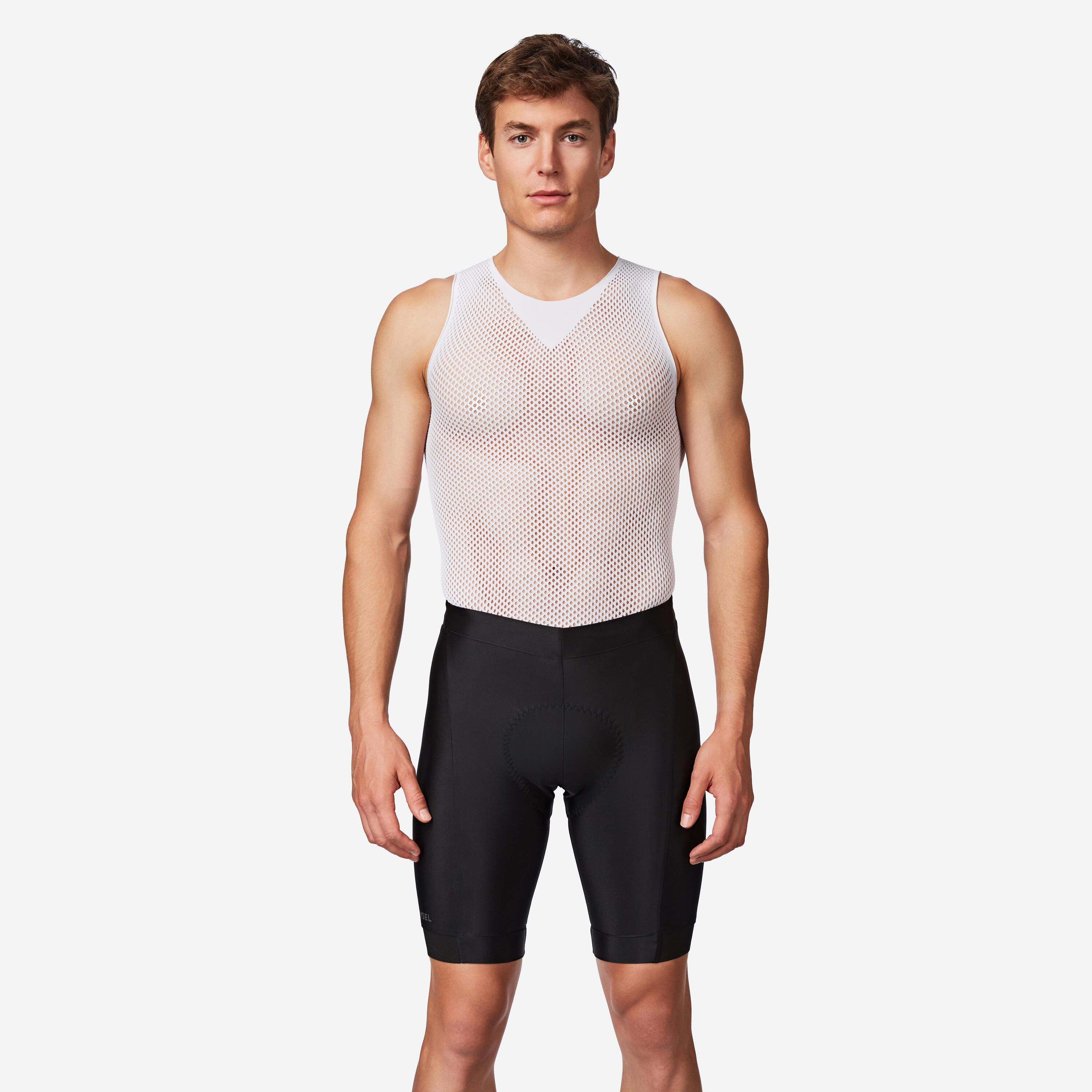 Men's Bibless Cycling Shorts RC100 - Black