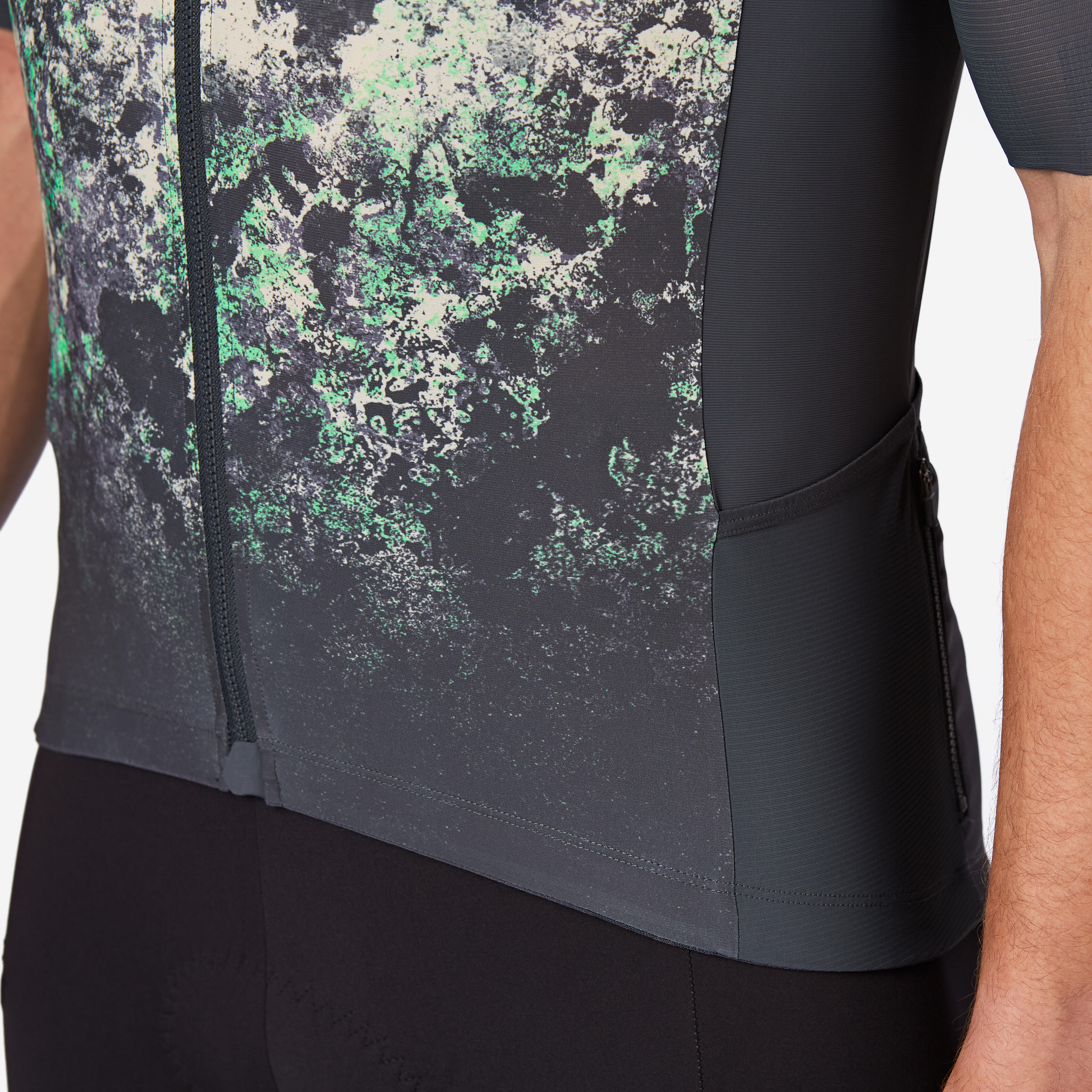 VAN RYSEL Unisex cyklistický dres EDR ULTRA krátky rukáv sivý XL · záber 7
