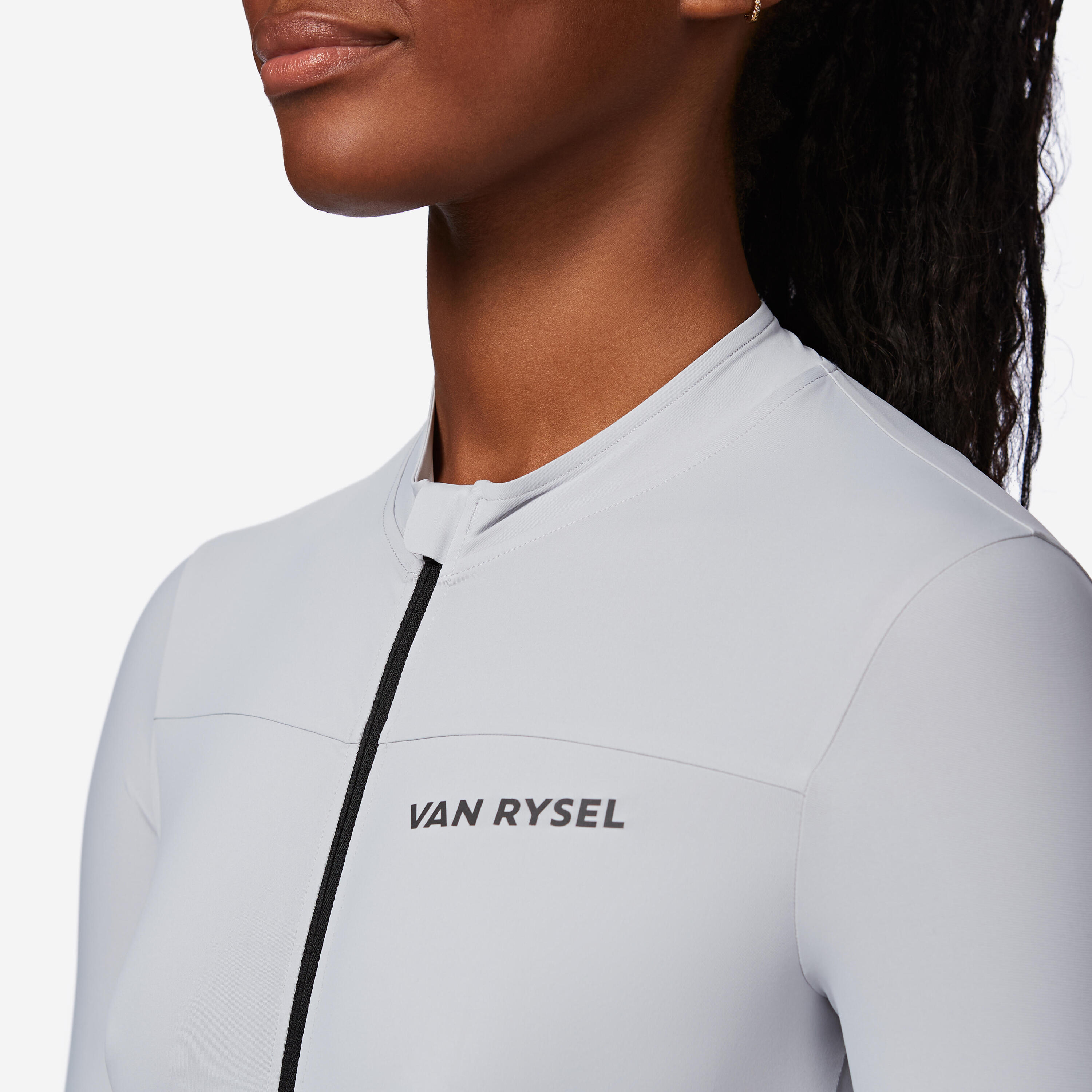 Maillot de vélo de route à manches courtes ajusté femme, EDR 2 6/8