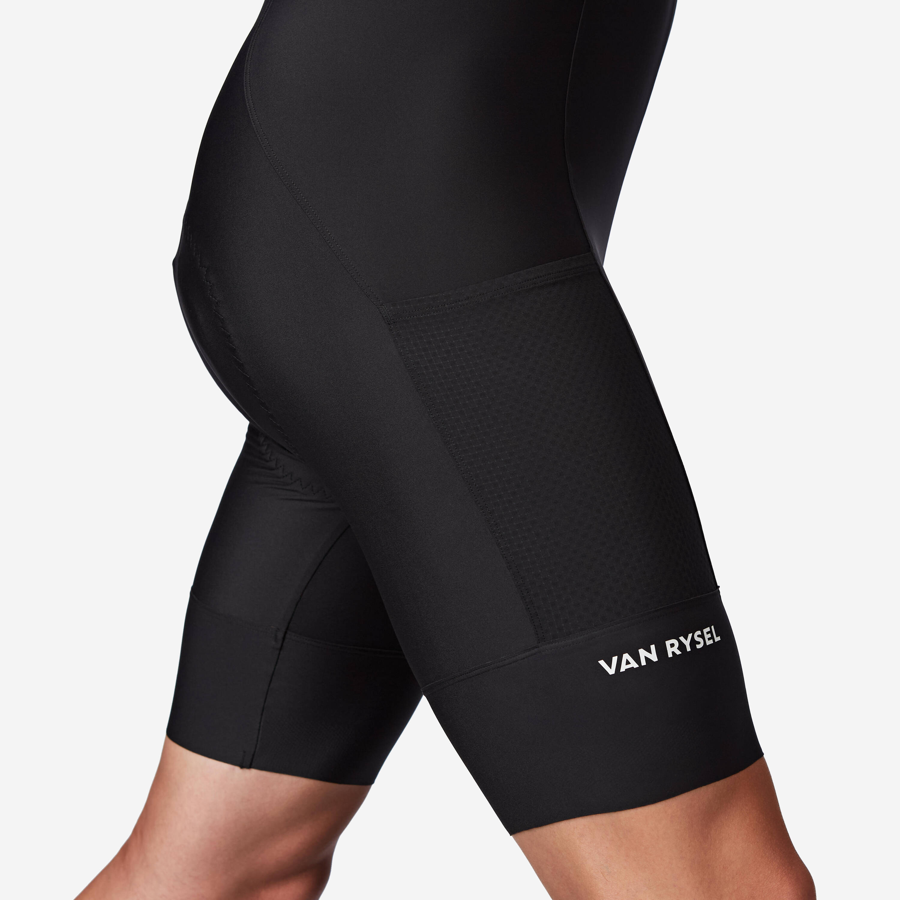 Men's endurance road cycling shorts, EDR black -  3