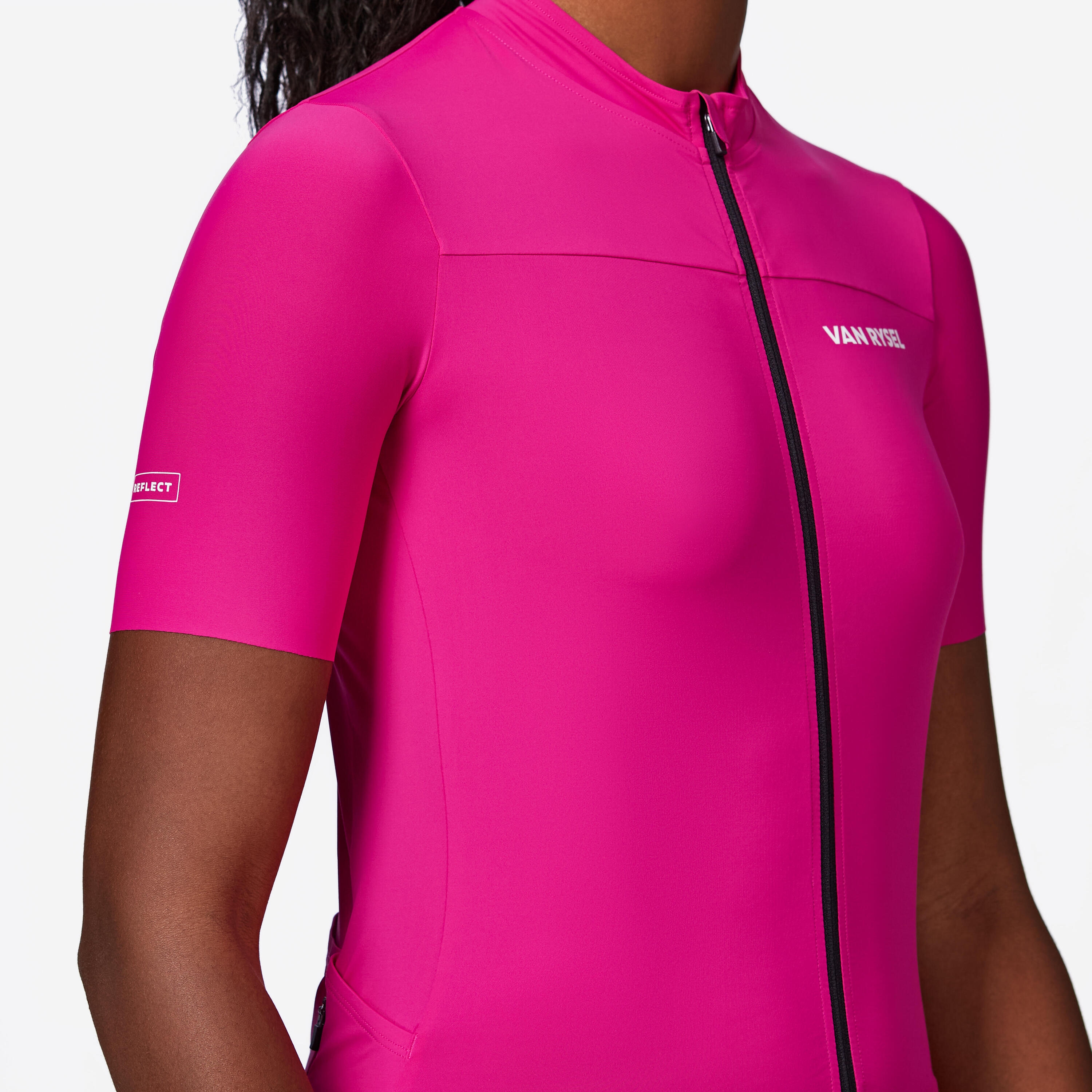 Women's Fitted Short-Sleeved Road Cycling Jersey, EDR 2 7/8