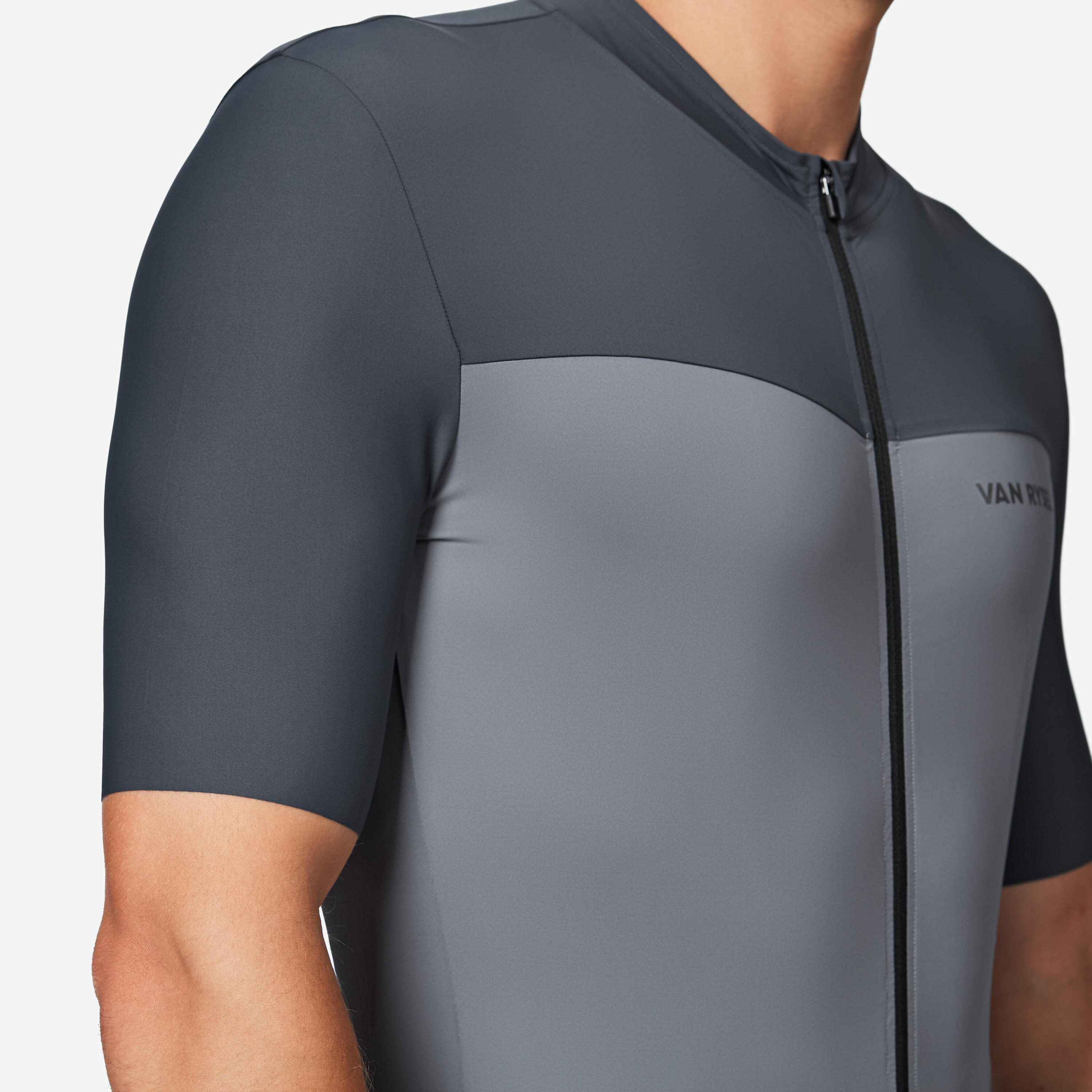 Maillot de vélo de route à manches courtes ajusté homme, EDR 2 6/7