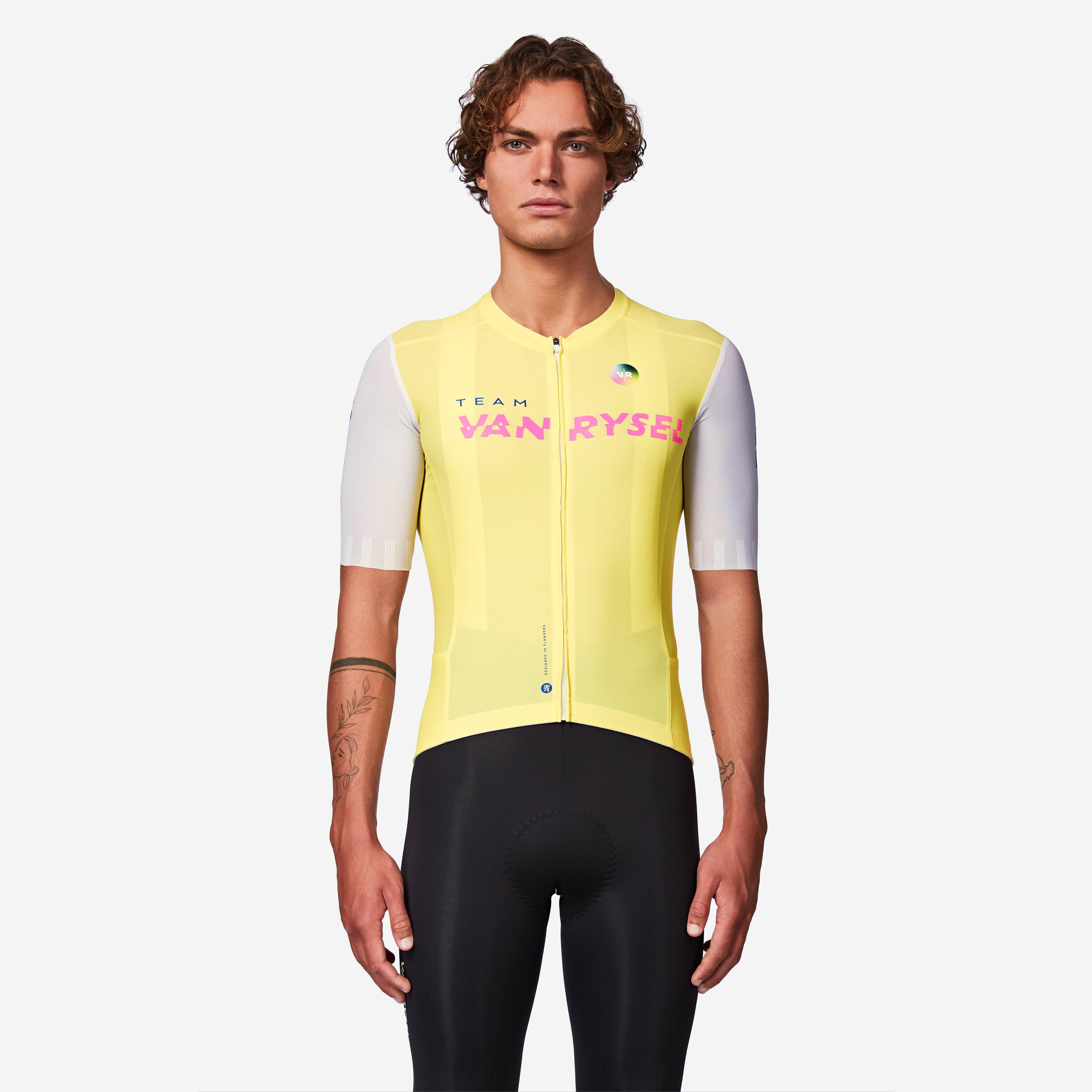 Unisex highly fitted short-sleeved road cycling jersey - RCR-R 2 team -  3