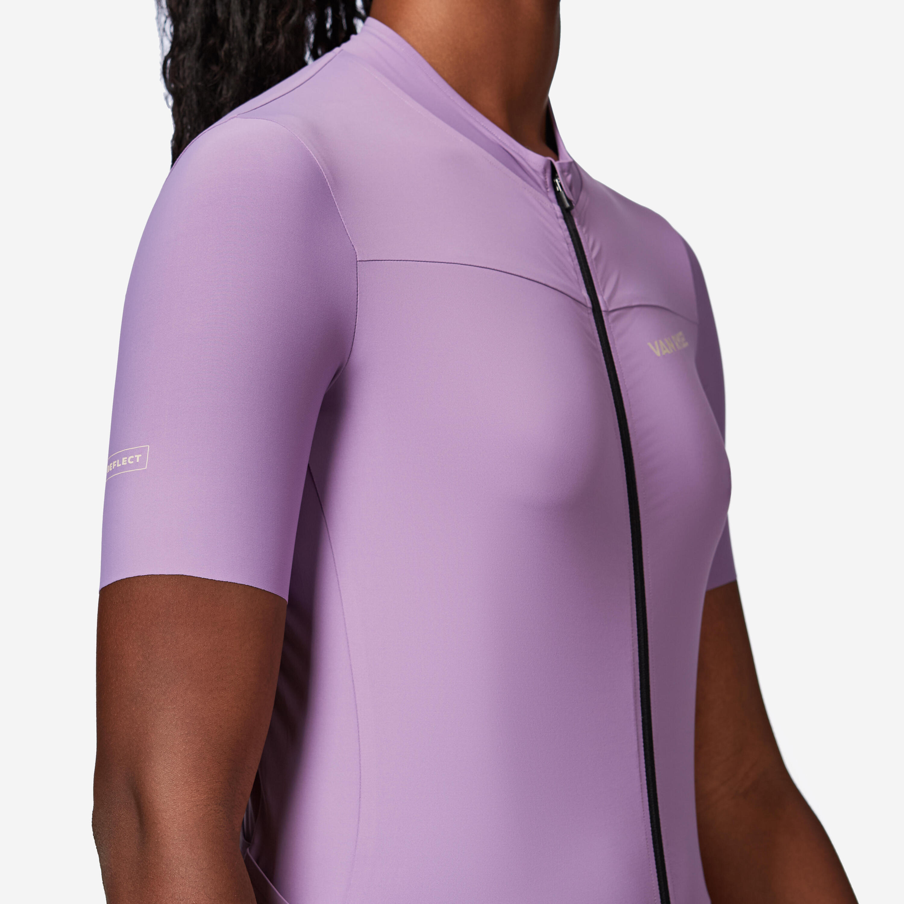 Maillot de vélo de route à manches courtes ajusté femme, EDR 2 7/8