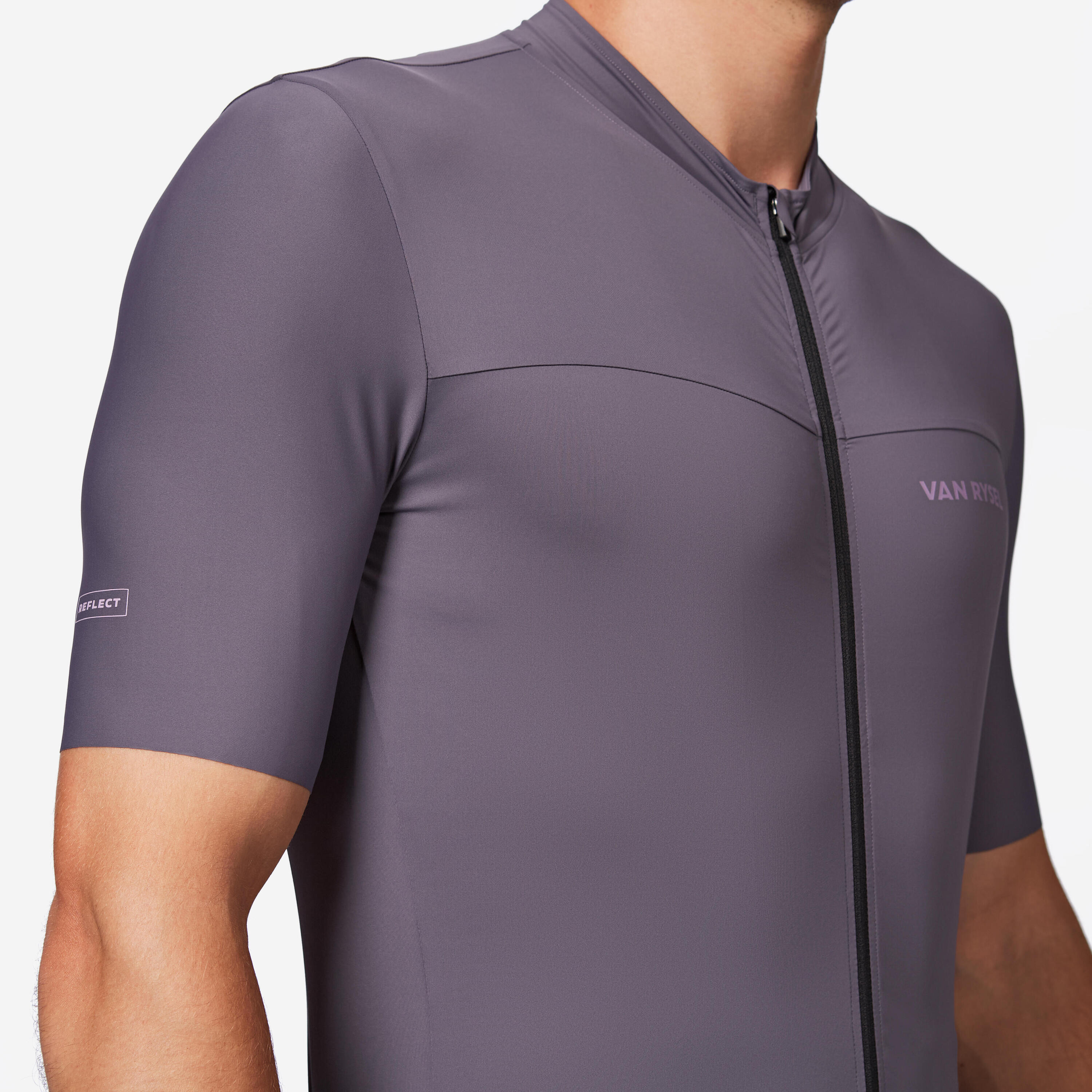 Maillot de vélo de route à manches courtes ajusté homme, EDR 2 7/8