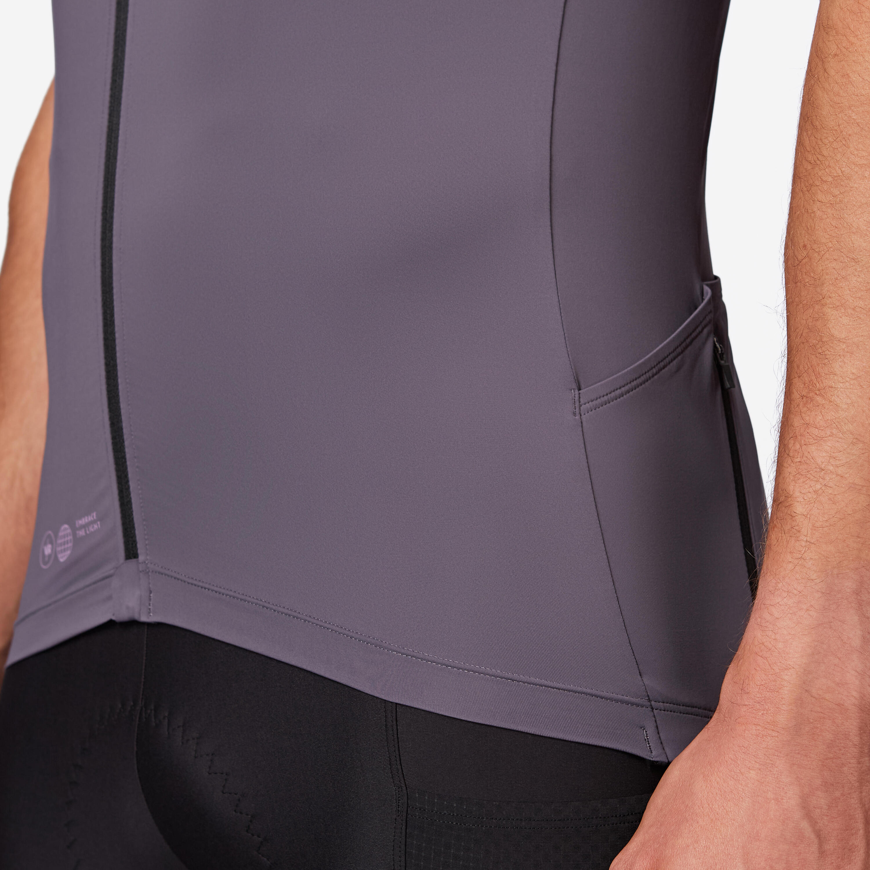 Maillot de vélo de route à manches courtes ajusté homme, EDR 2 5/8