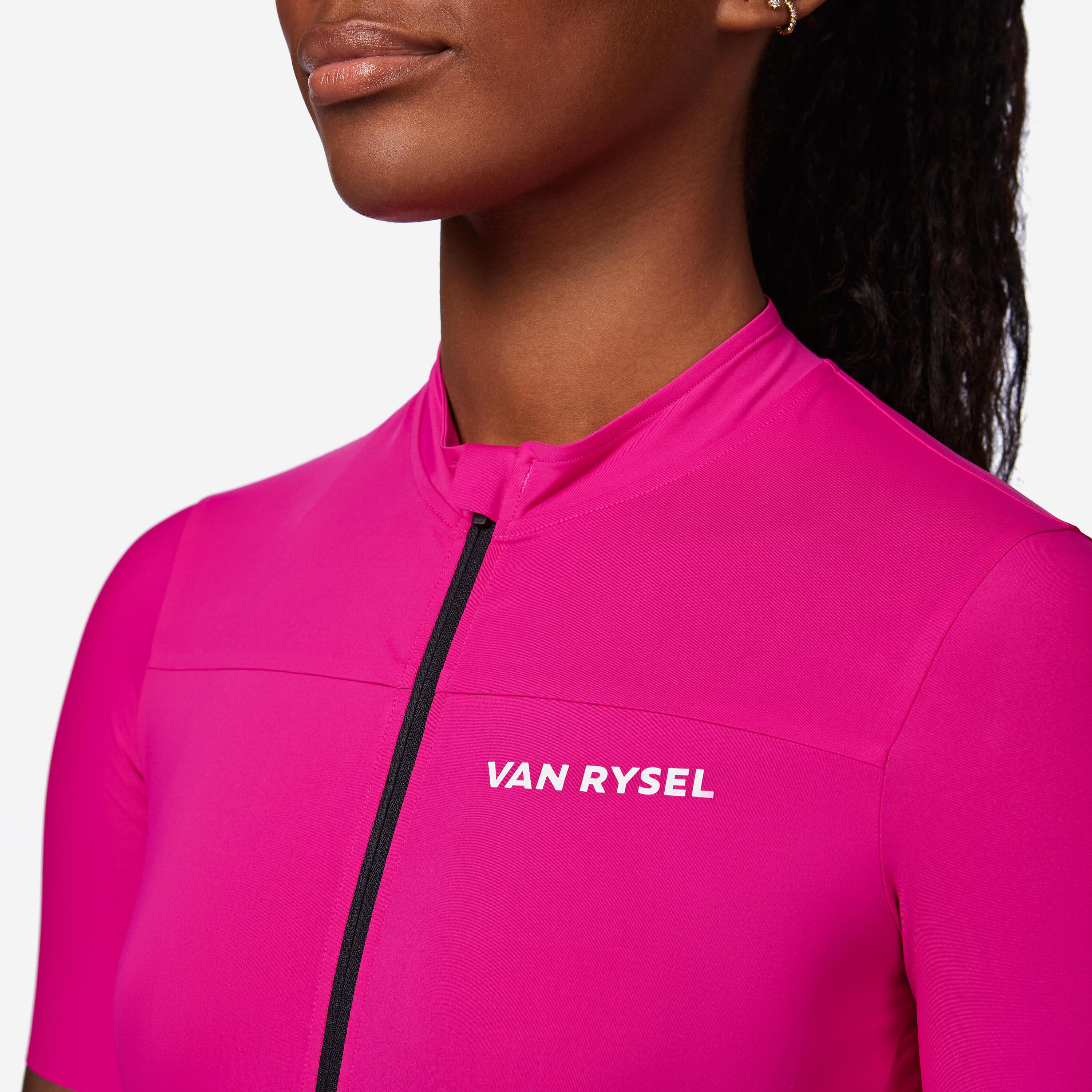 Women's Fitted Short-Sleeved Road Cycling Jersey, EDR 2 6/8