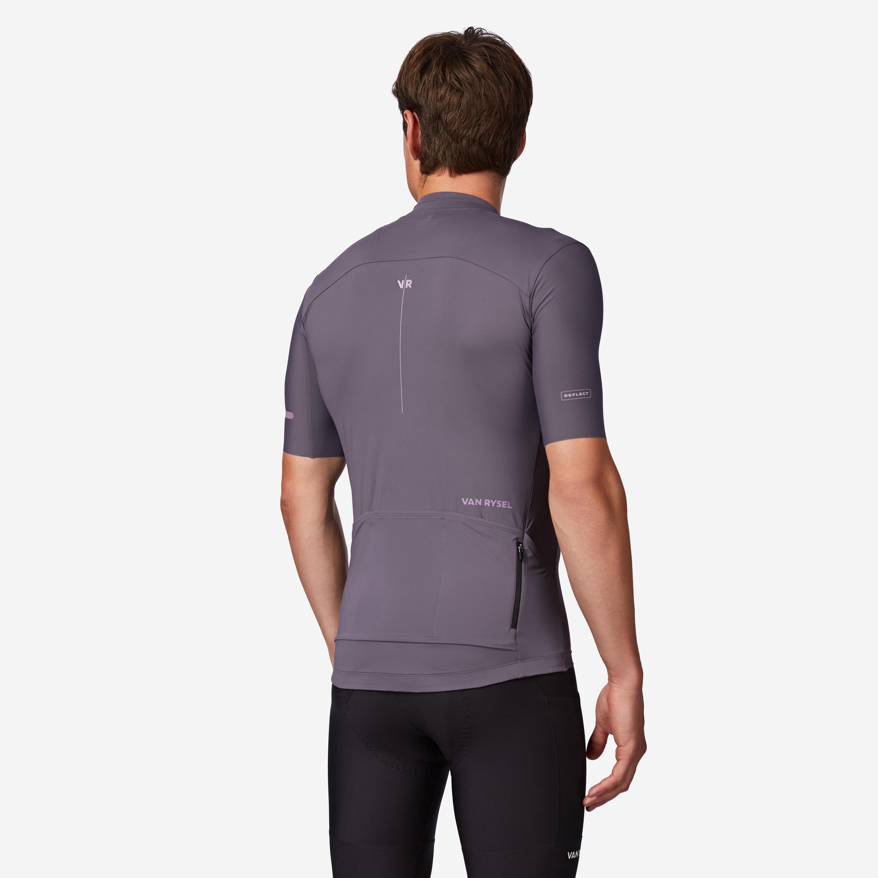Maillot de vélo de route à manches courtes ajusté homme, EDR 2 2/8