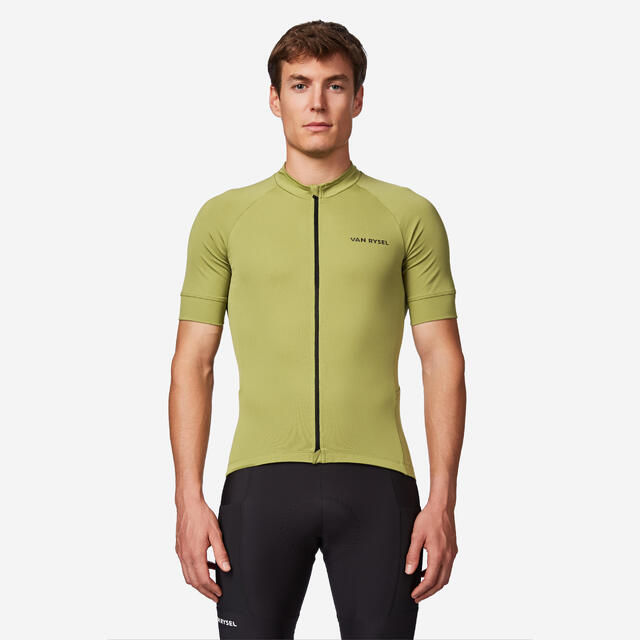 VAN RYSEL TRICOTA CICLISMO RUTA HOMBRE DISCOVER VERDE OLIVO