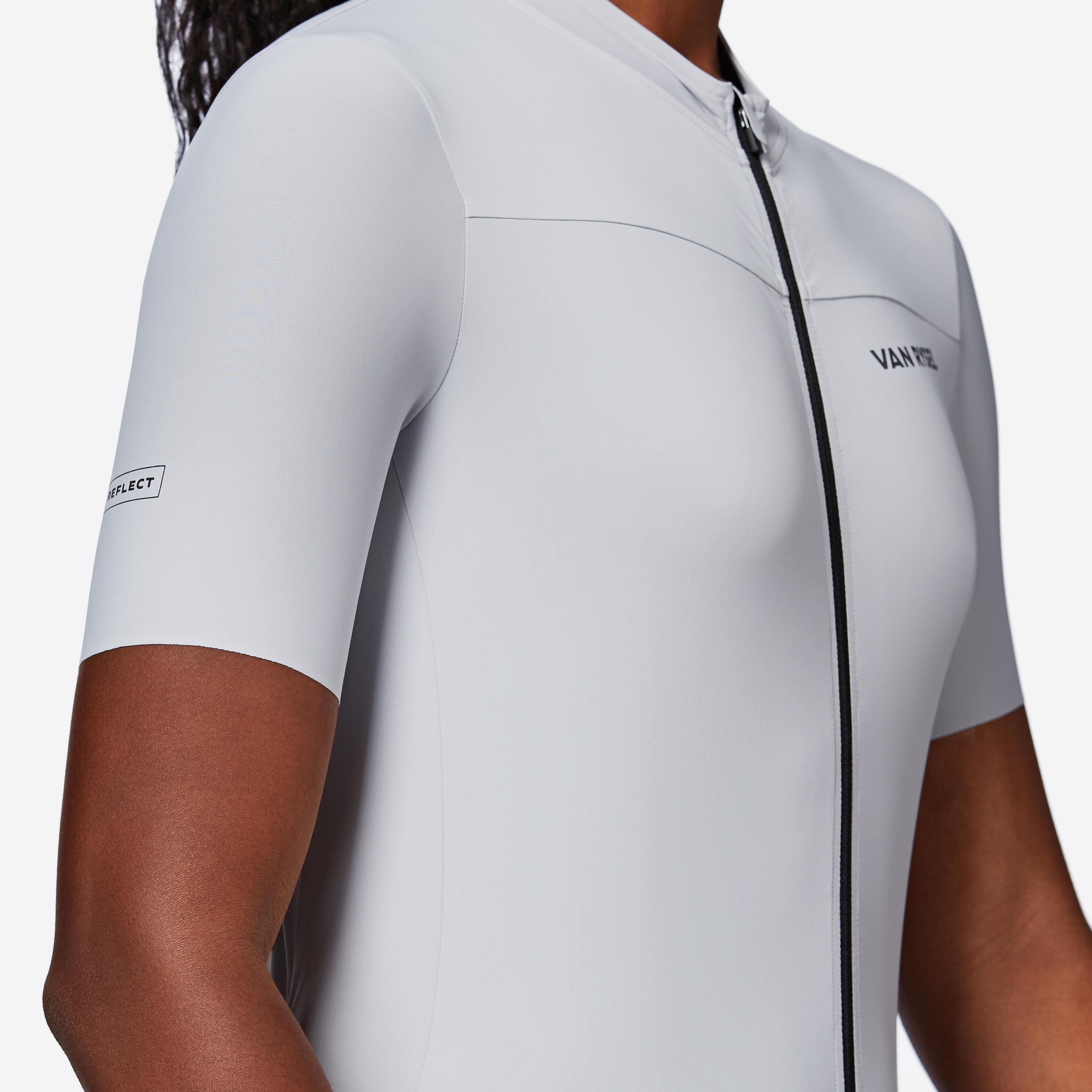 Maillot de vélo de route à manches courtes ajusté femme, EDR 2 7/8