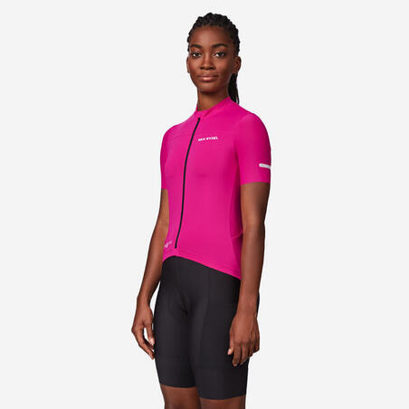 Джерсі жіноче Endurance 2 з короткими рукавами рожеве