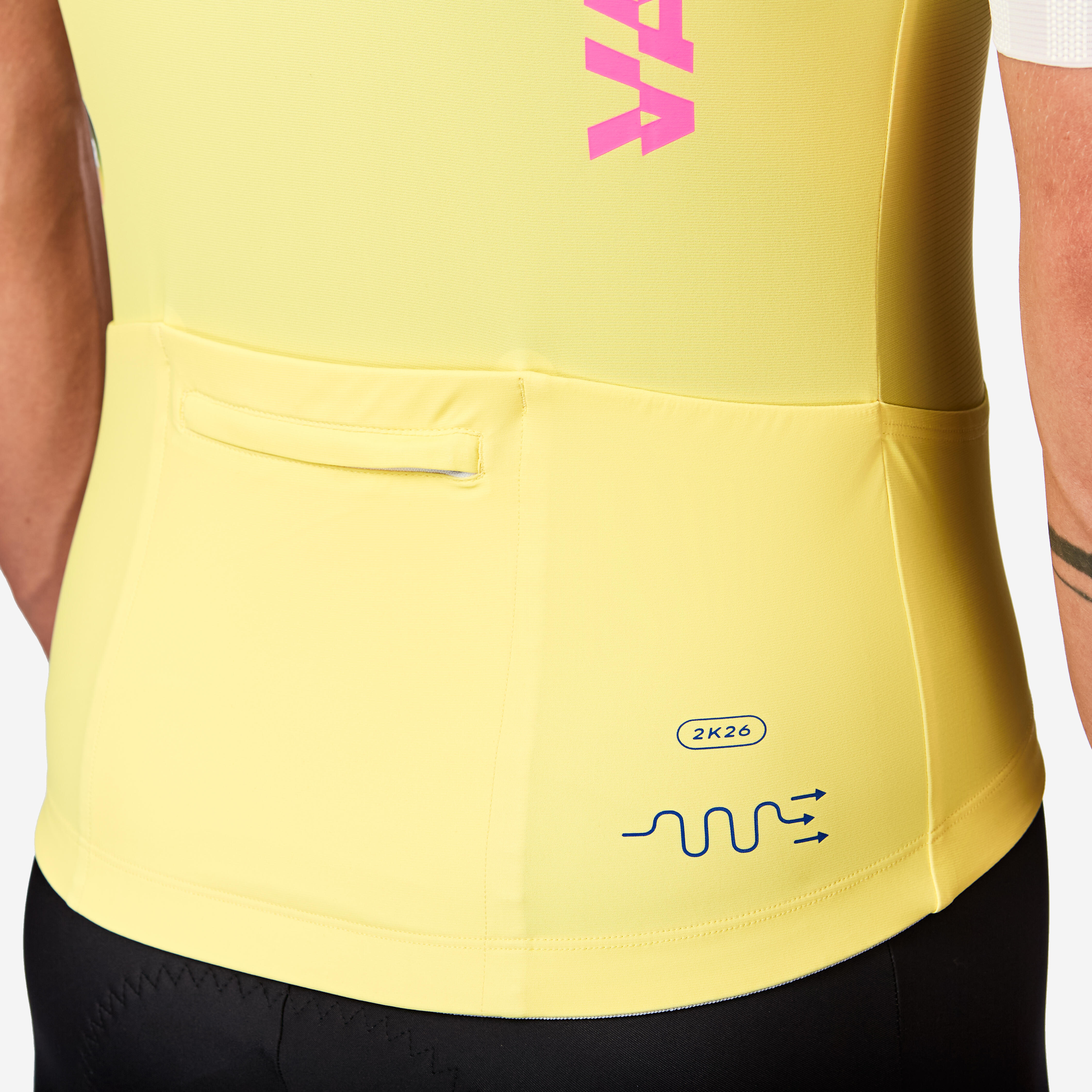 VAN RYSEL Unisex cyklistický dres RCR-R 2 Team krátky rukáv žltý L · záber 6