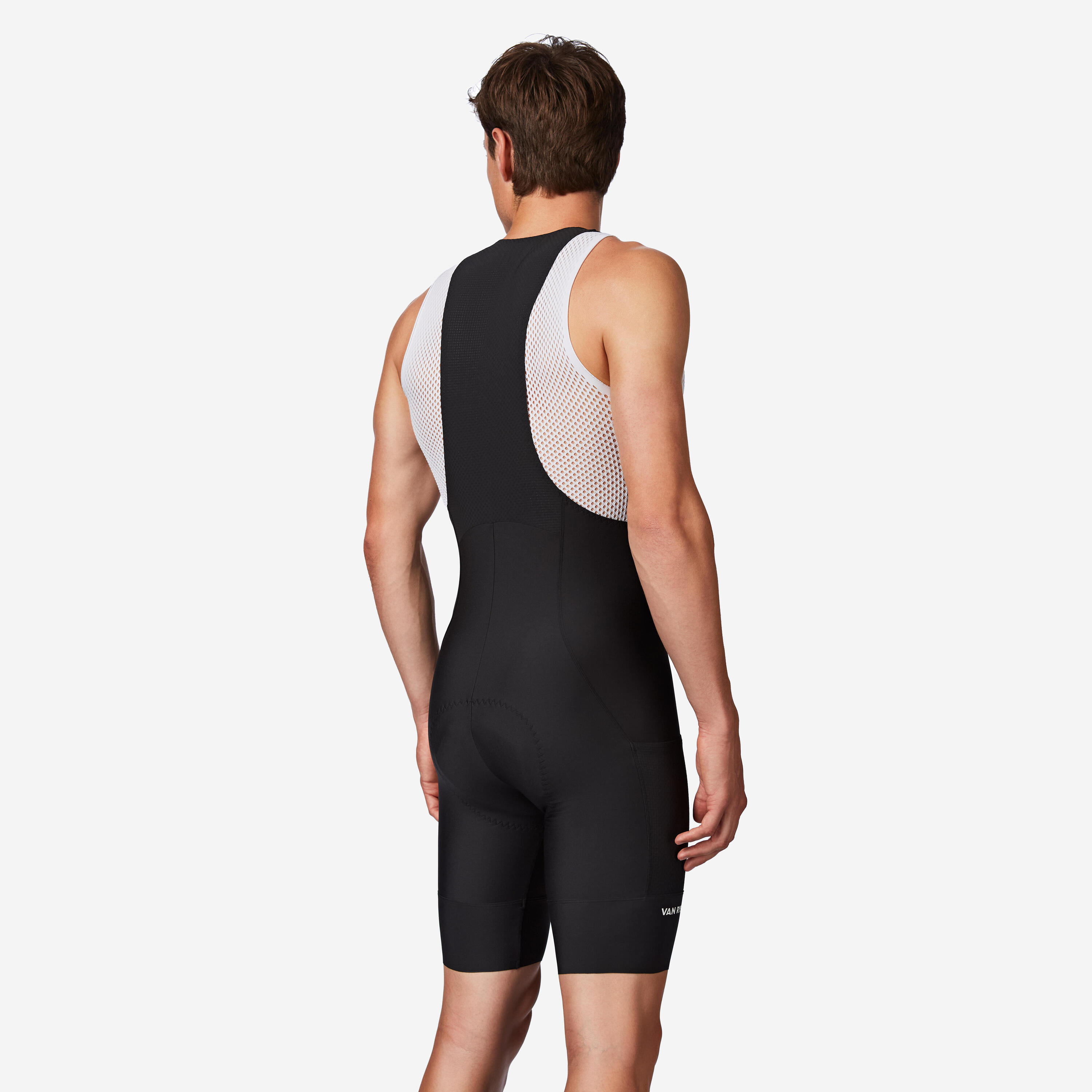 Cuissard de vélo de route court avec bretelles homme, Endurance 2/6