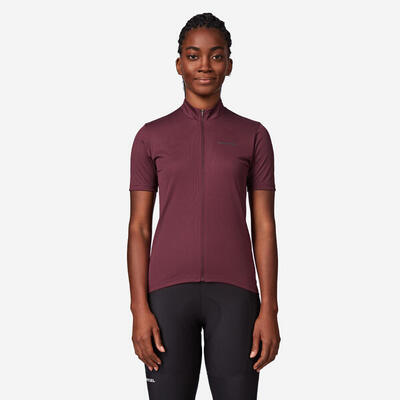 Maglia ciclismo donna RC 100 corallo