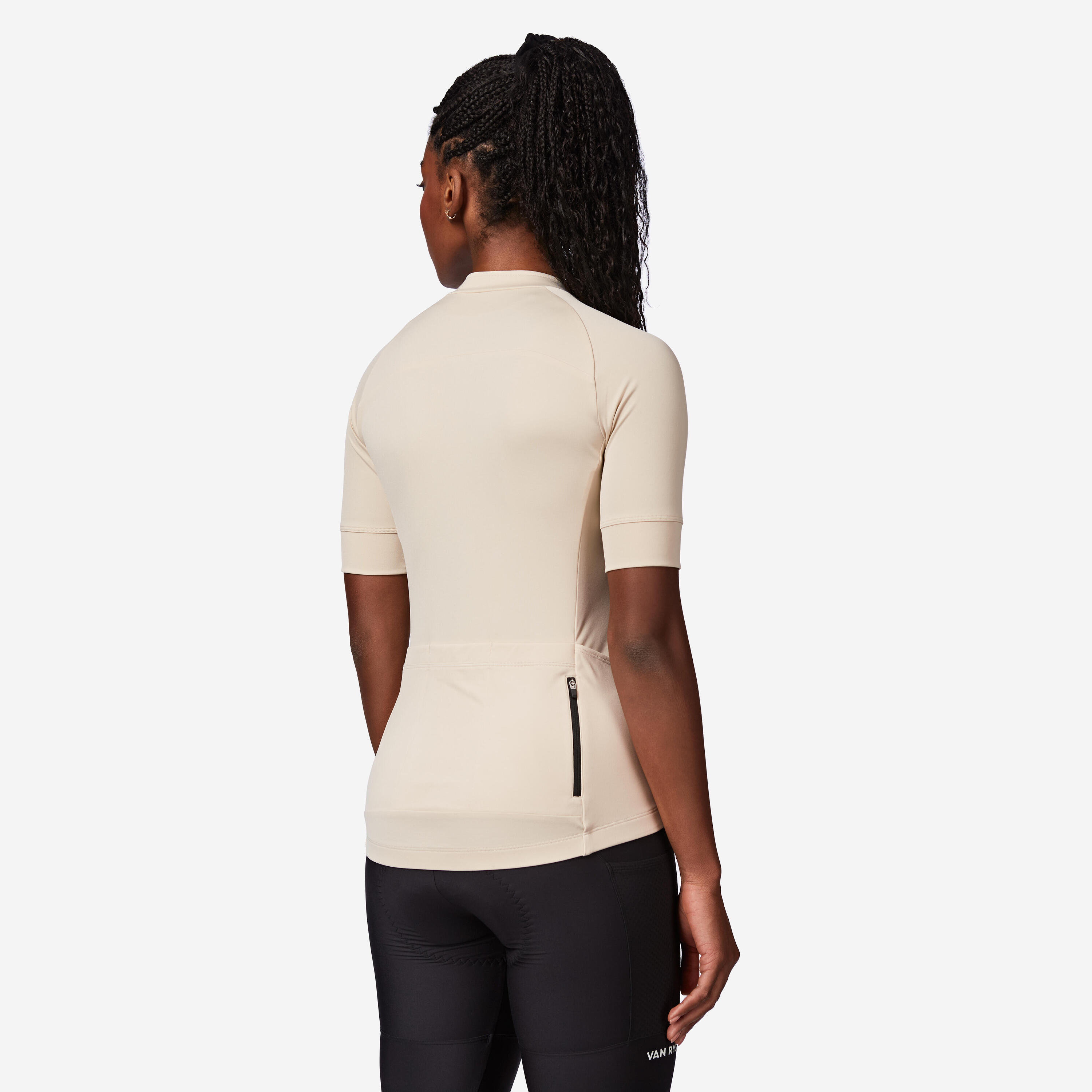 Maillot de vélo de route à manches courtes et coupe régulière femme – Discover 2/7
