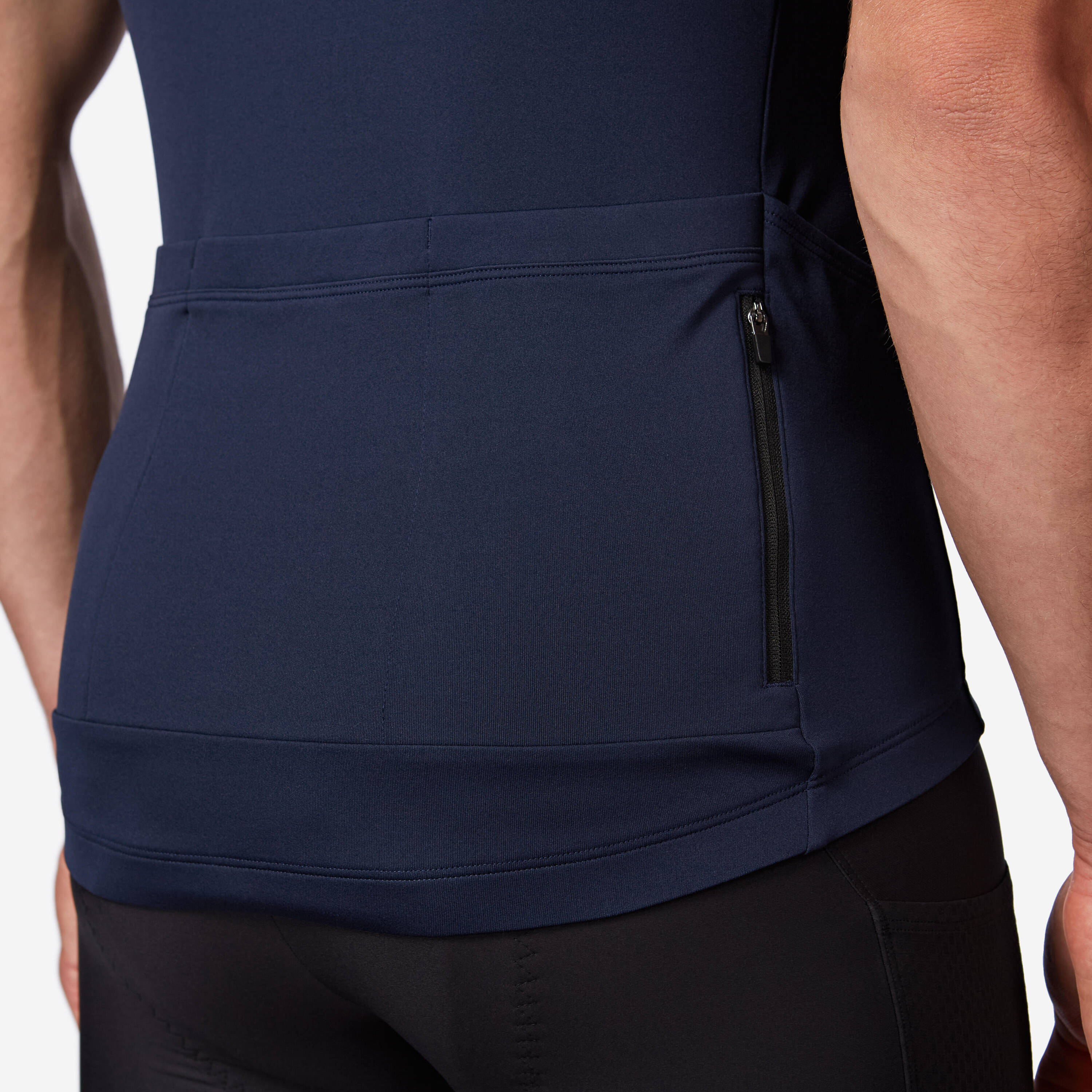 Men's road biking short-sleeved top - Discover steel blue -  3