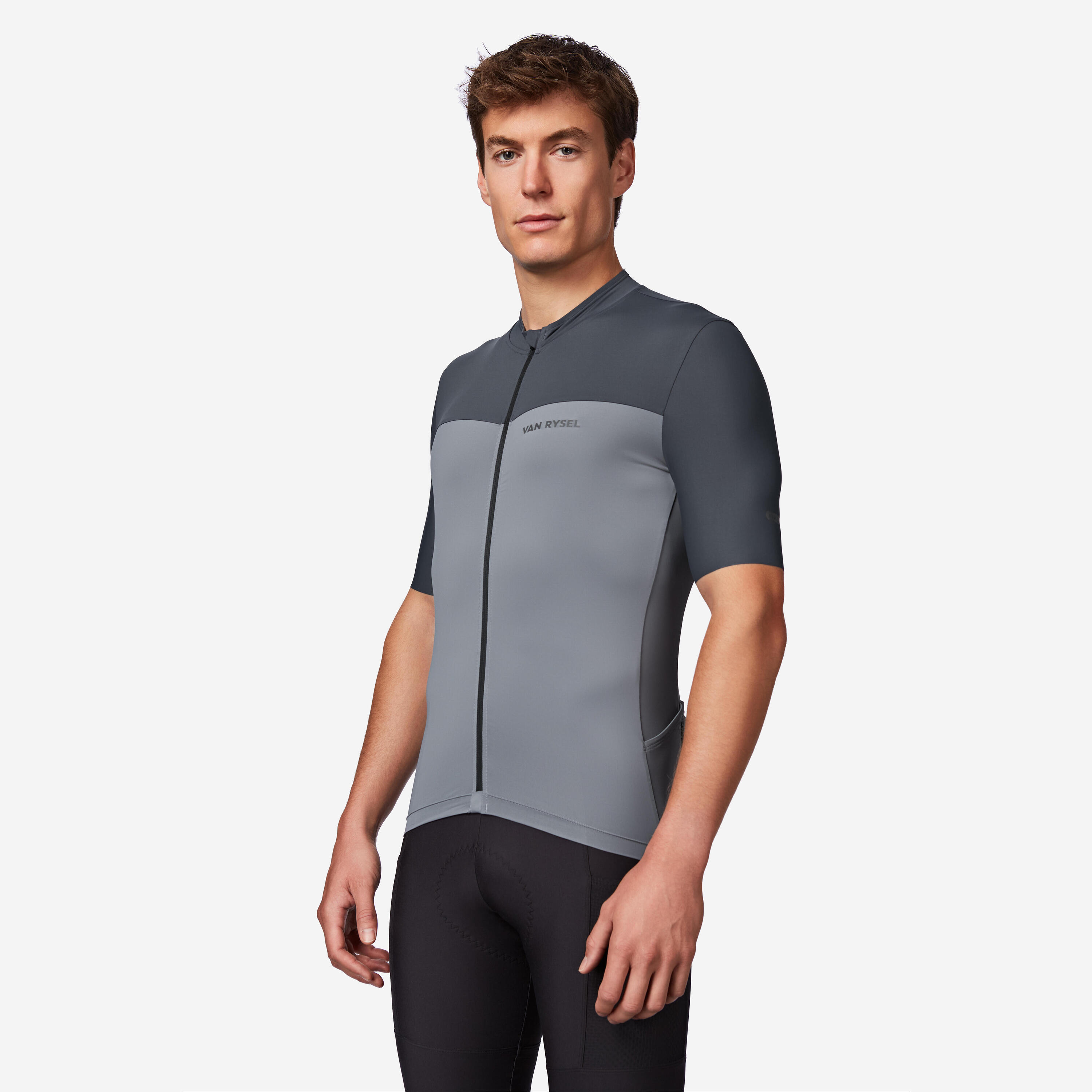 Maillot de vélo de route à manches courtes ajusté homme, EDR 2 7/7