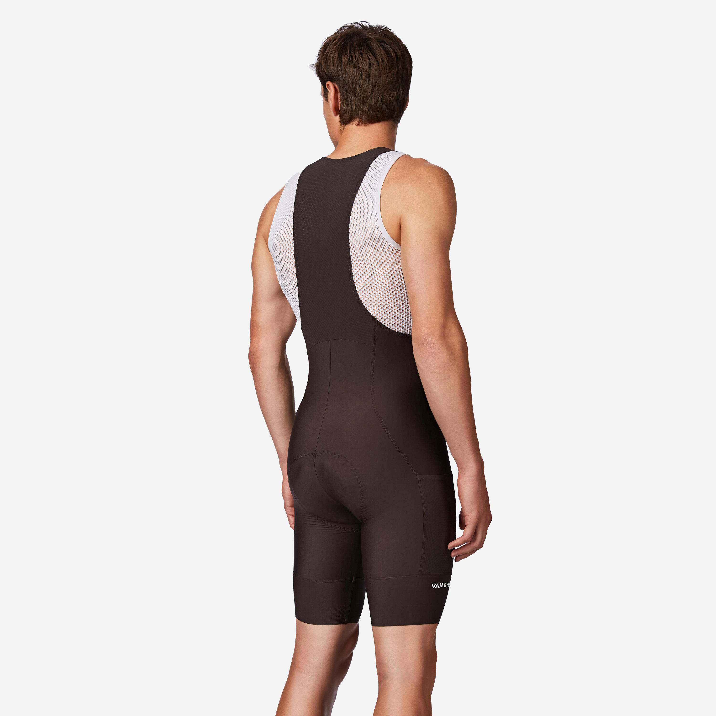 Cuissard de vélo de route court avec bretelles homme, Endurance 2/6