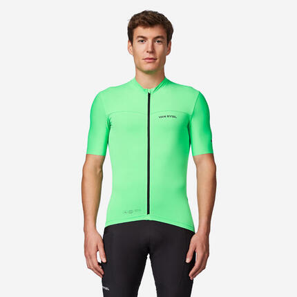 Rennrad Trikot Herren kurzarm slimfit „EDR 2“ beige