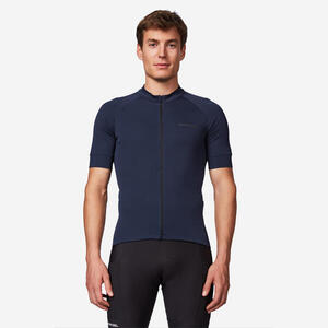 Maillot Manga Corta Bicicleta Carretera Hombre Discover Azul Verano