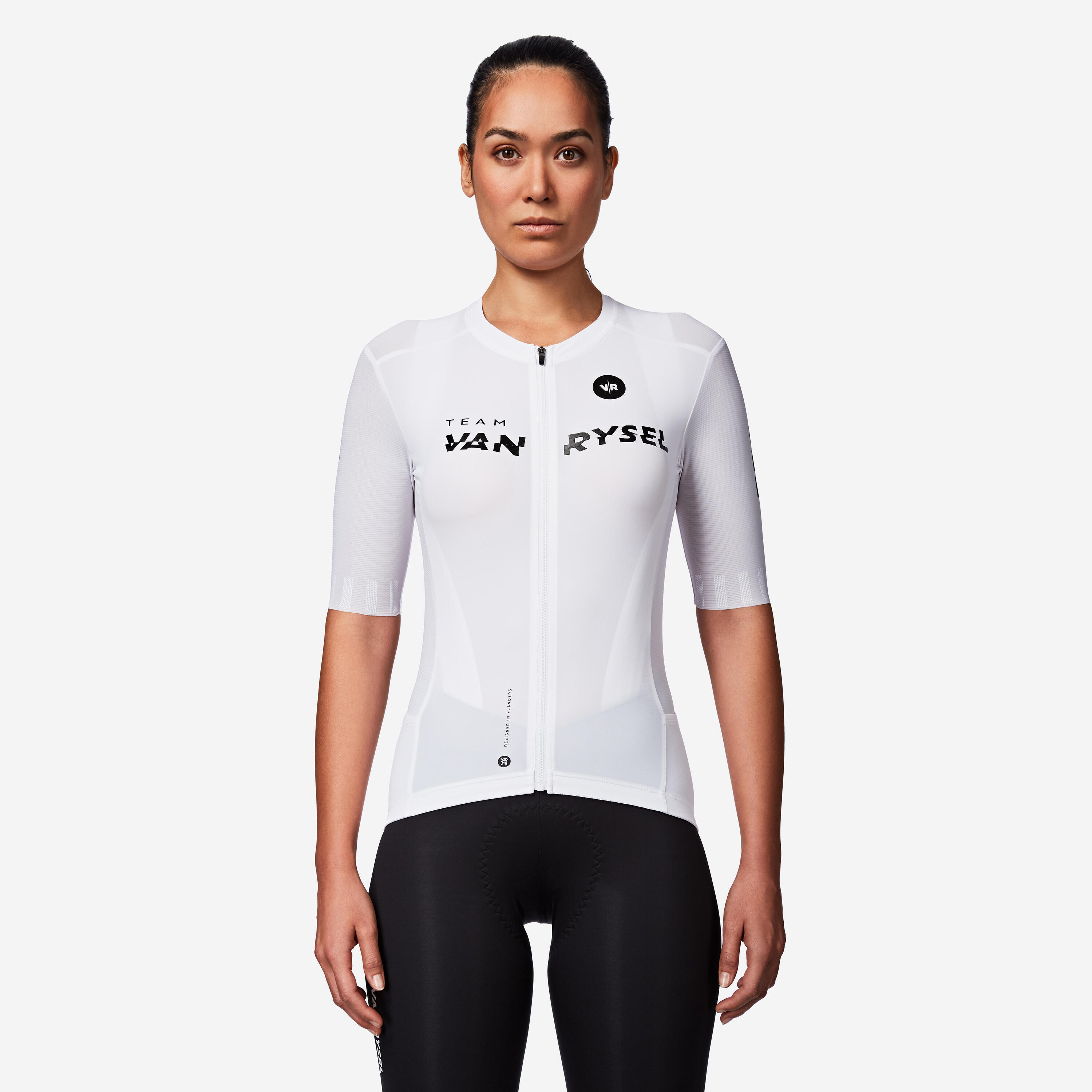 Jersey de Ciclismo ajustada Unisex Van Rysel RCR-R 2 - Blanco 10/11