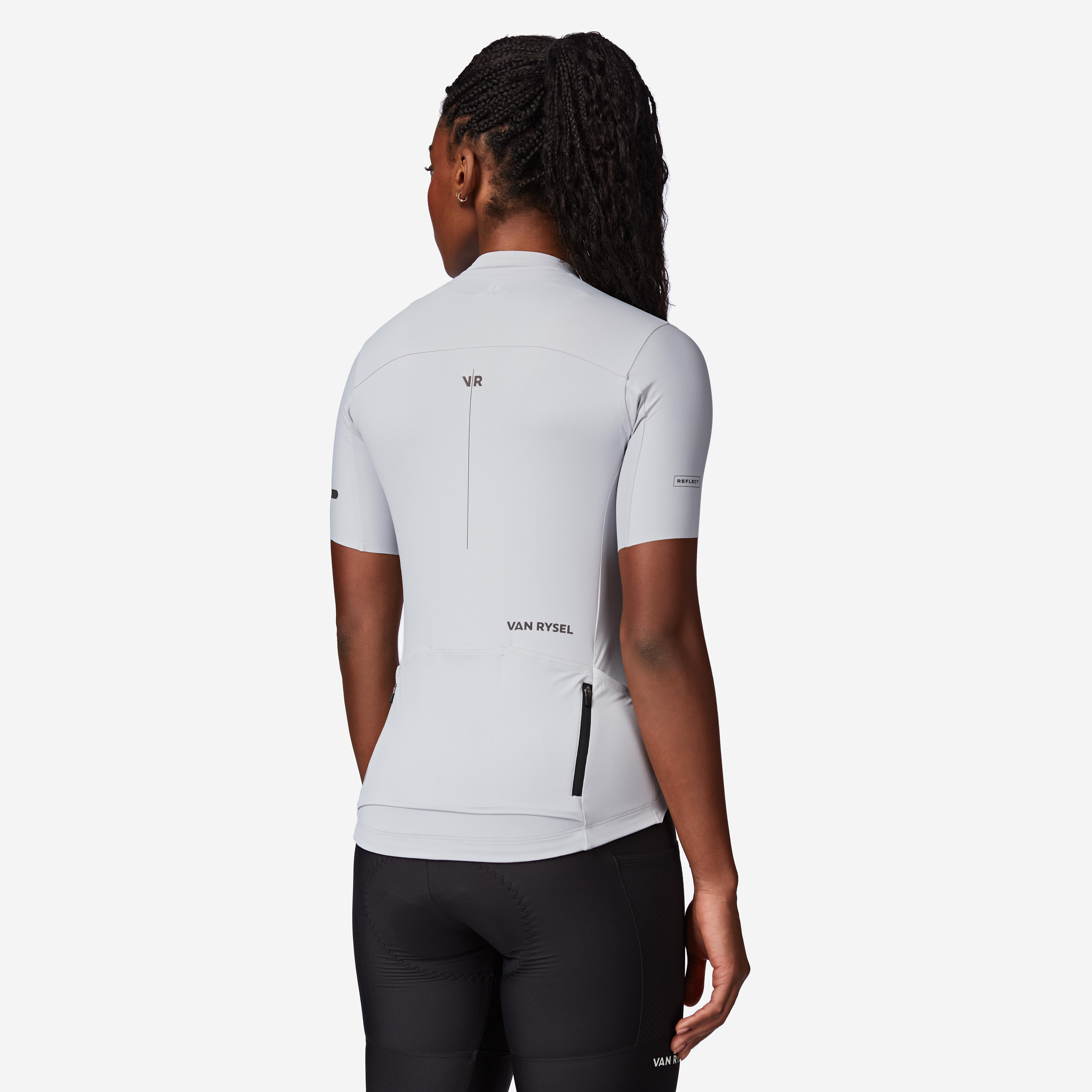 Women's Fitted Short-Sleeved Road Cycling Jersey, EDR 2 - VAN RYSEL