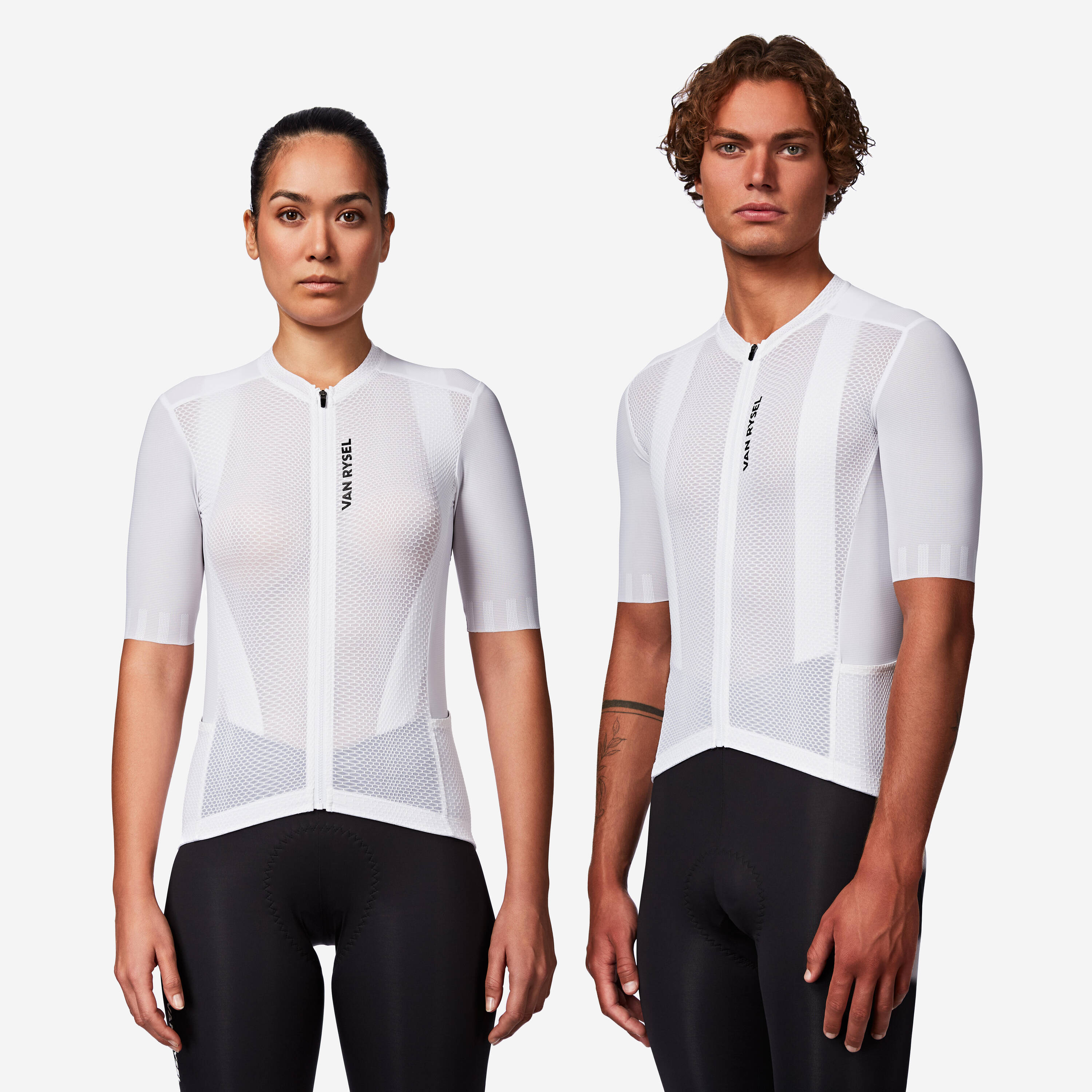 Breathable Short-Sleeved Road Cycling Jersey RCR-R 2 Ultralight-White -  1