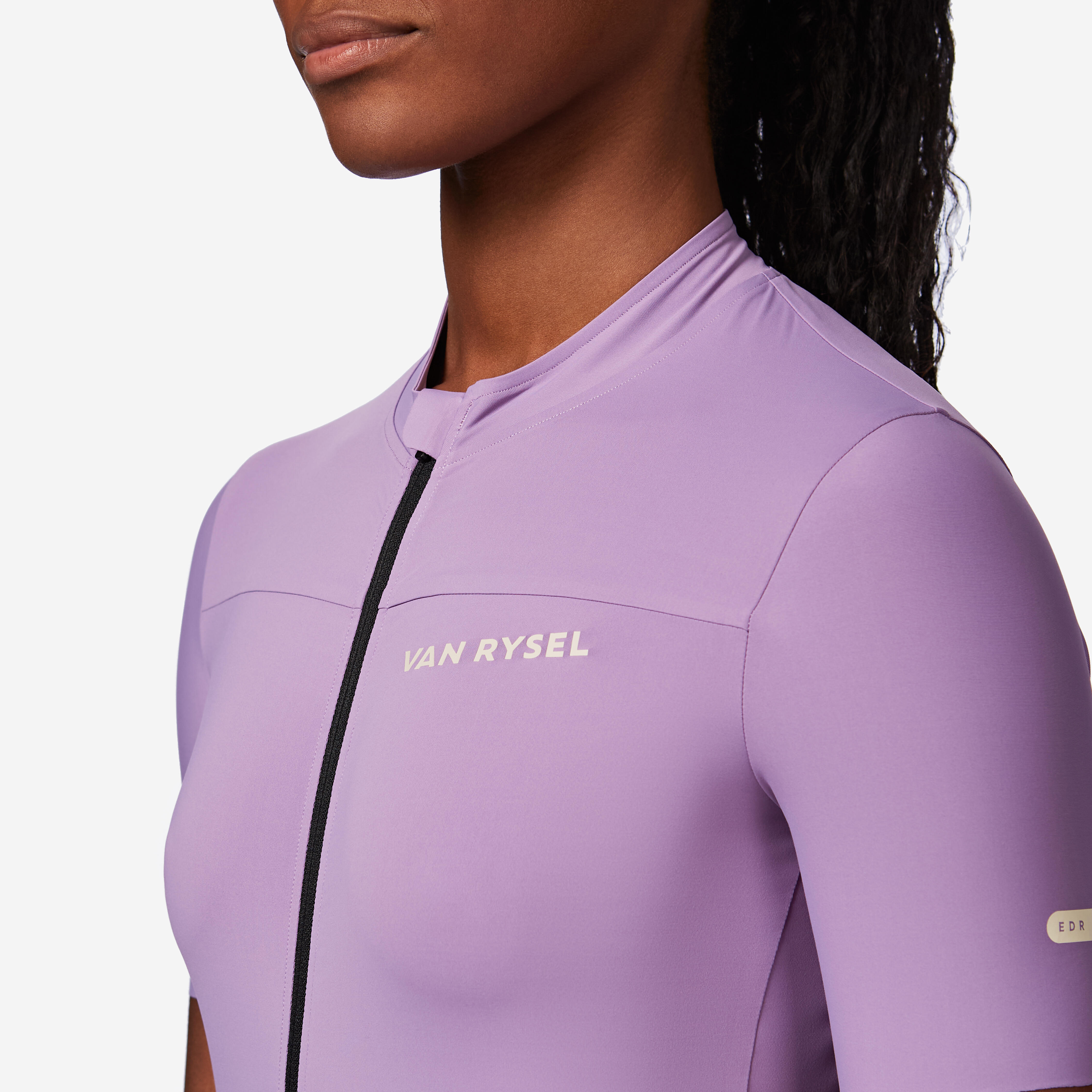 Women's Fitted Short-Sleeved Road Cycling Jersey, EDR 2 - VAN RYSEL
