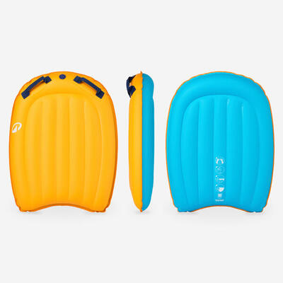 Bodyboard opblaasbaar oranje/blauw