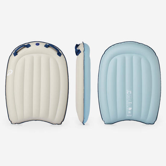 Bodyboard ragazzi COMPACT gonfiabile grigio-azzurro