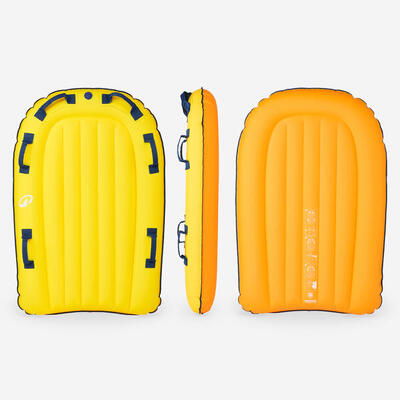 Opblaasbaar tandembodyboard geel/oranje
