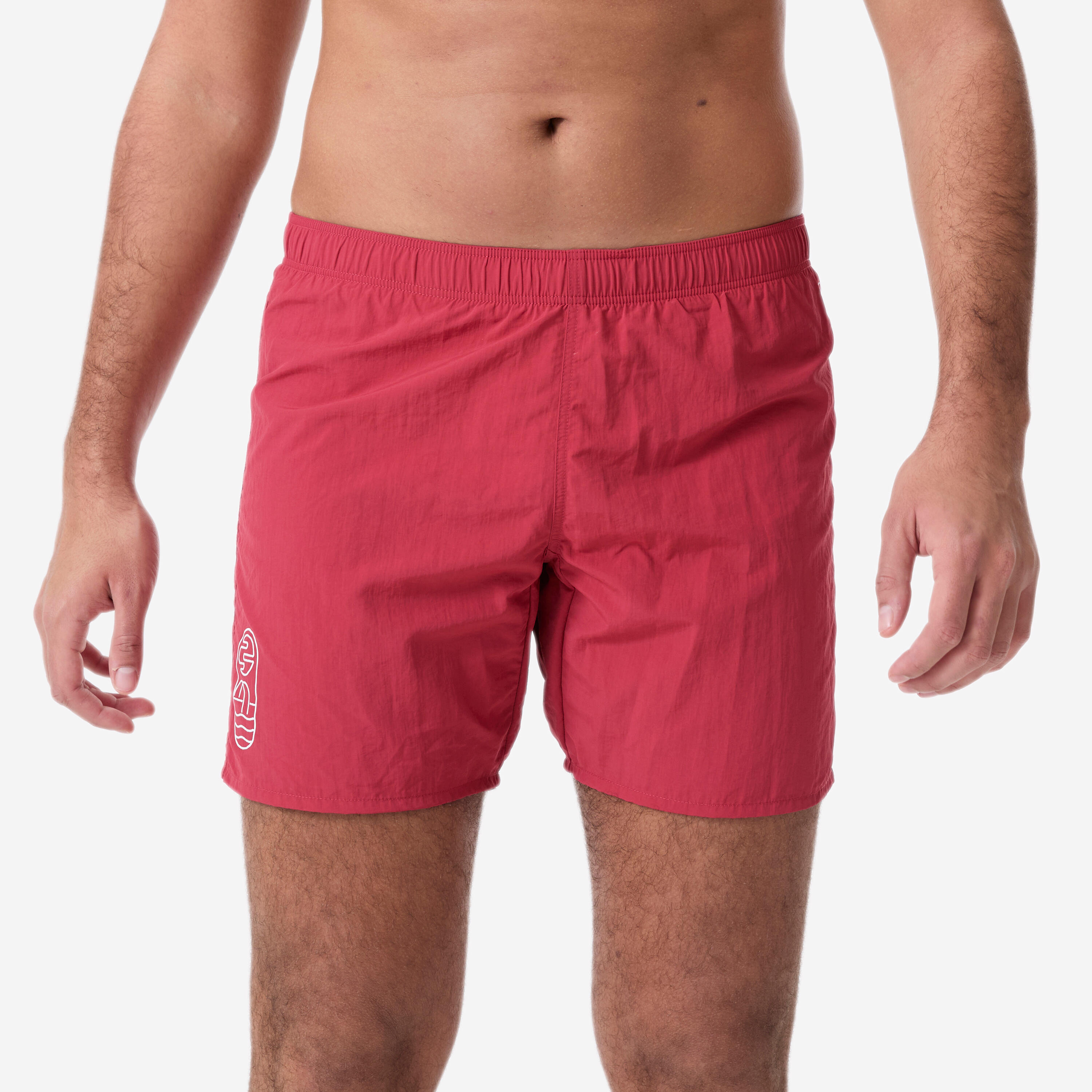 Short de bain homme, Basic rouge
