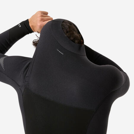 Гідрокостюм чоловічий 900 для серфінгу з довгими рукавами чорний