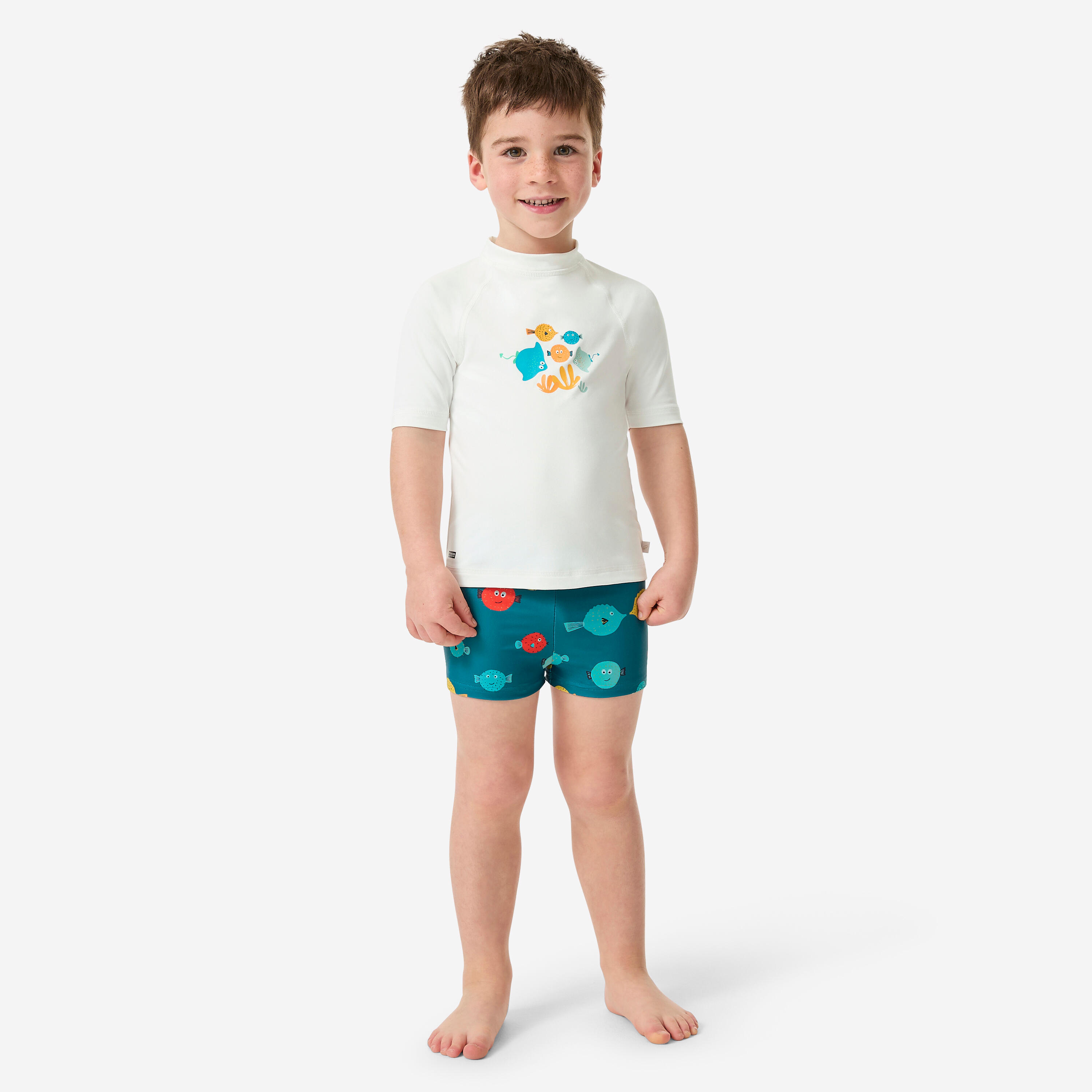 Boxer de bain Bébé / Enfant - Titou Plouf bleu marine 4/6