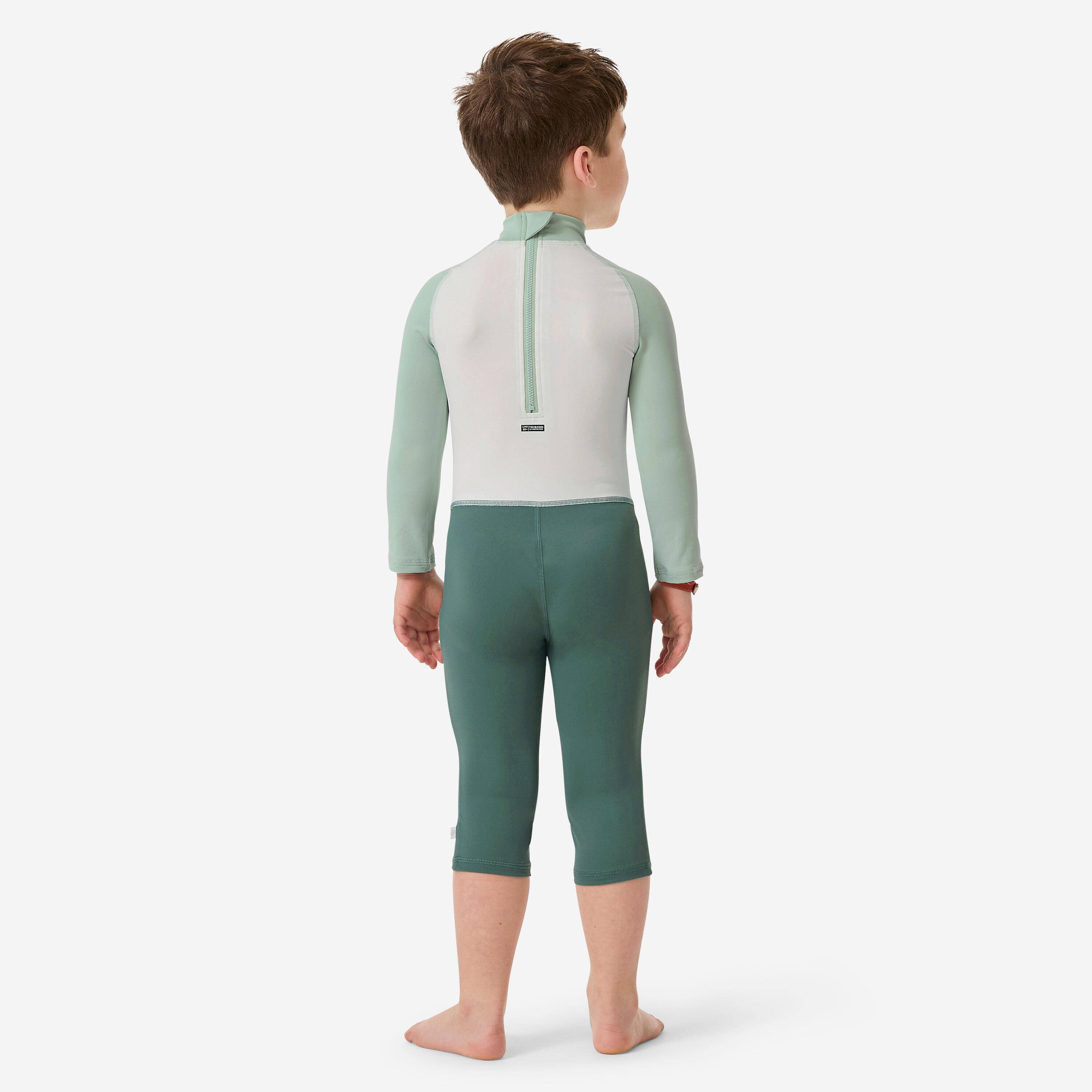 Baby/Kids' Long Sleeve UV Swim Suit Blue Print Quick-Dry & UV Protection -  4