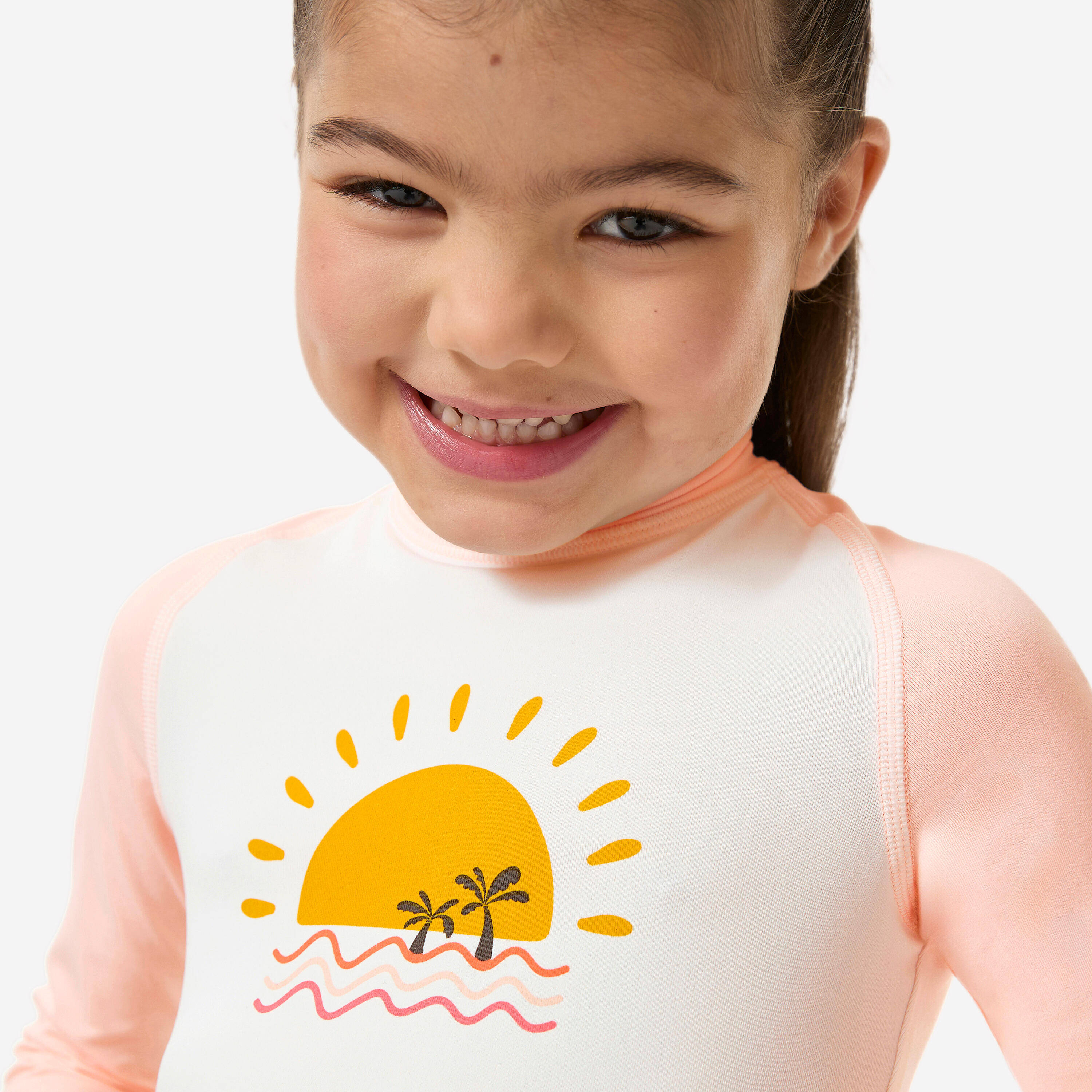 Baby/Kids' Long Sleeve UV Swim Suit Pink Print Protective & Comfortable -  3