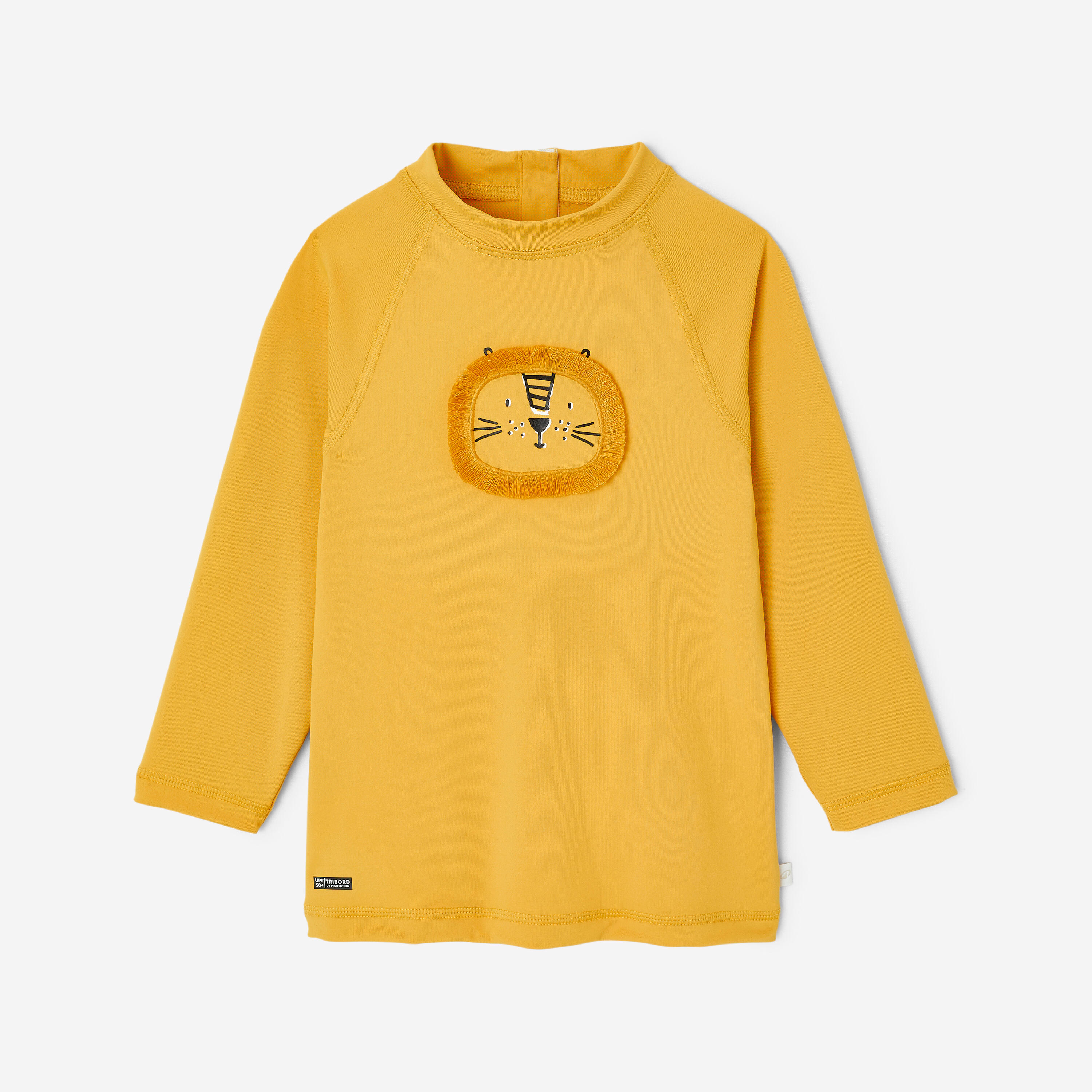 Camiseta protección solar manga larga Niños Bebés  Amarillo León 8/13